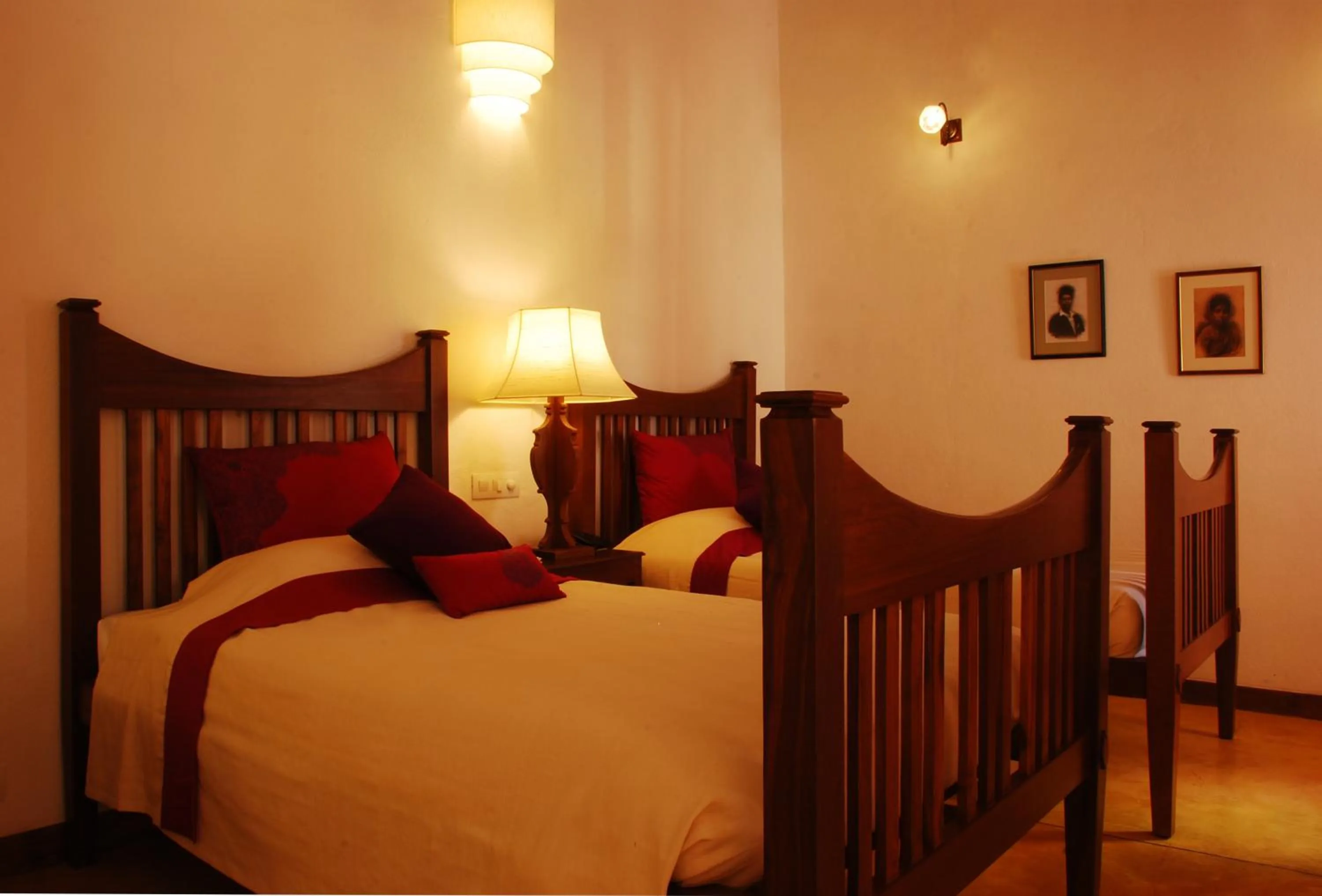 Bed in Maison Perumal Pondicherry - A CGH Earth Experience