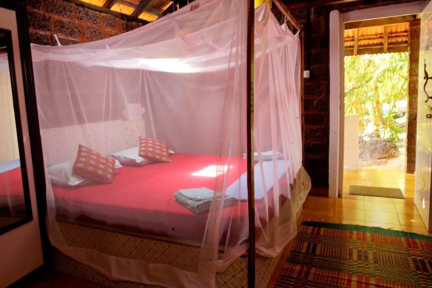 Bed in Namaste Yoga Farm