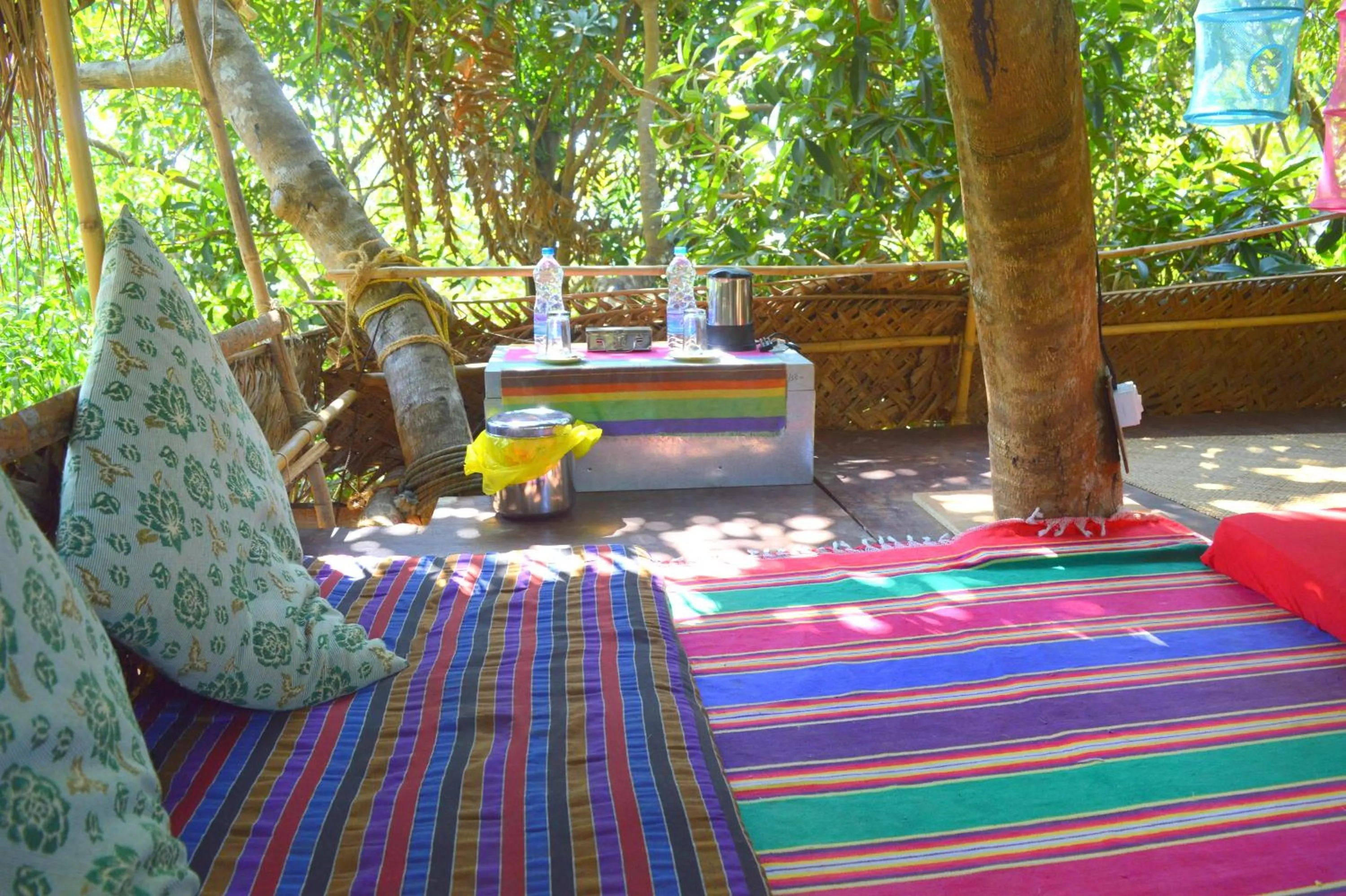 Seating area in Namaste Yoga Farm