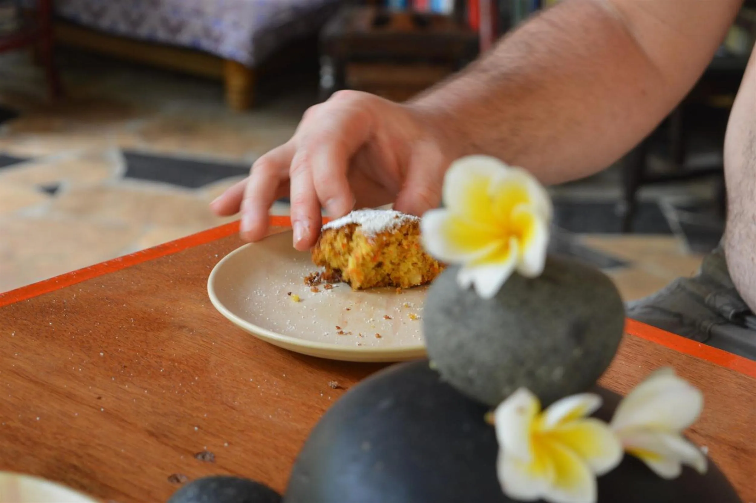 Decorative detail in Namaste Yoga Farm