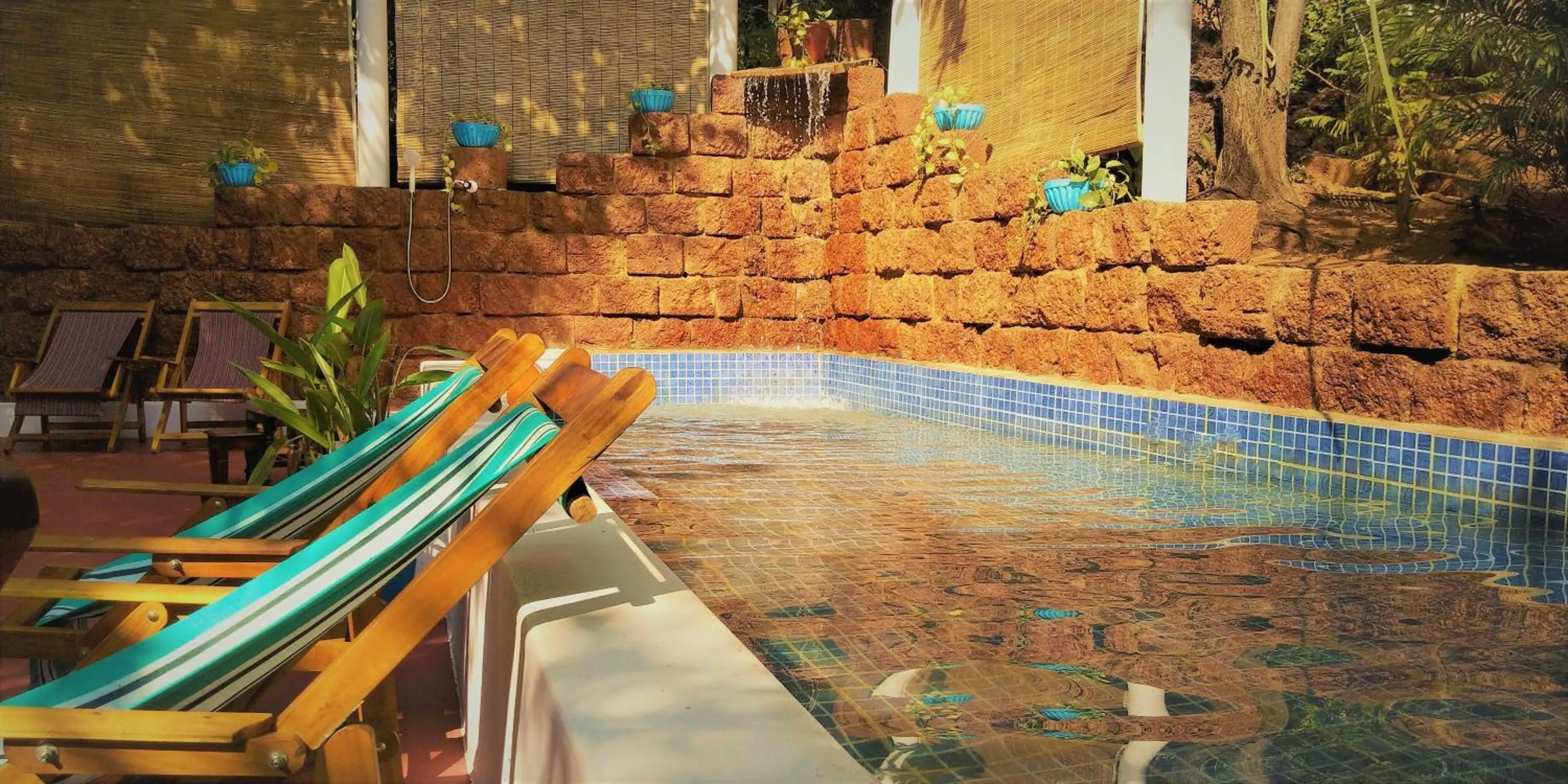 Swimming pool in Namaste Yoga Farm