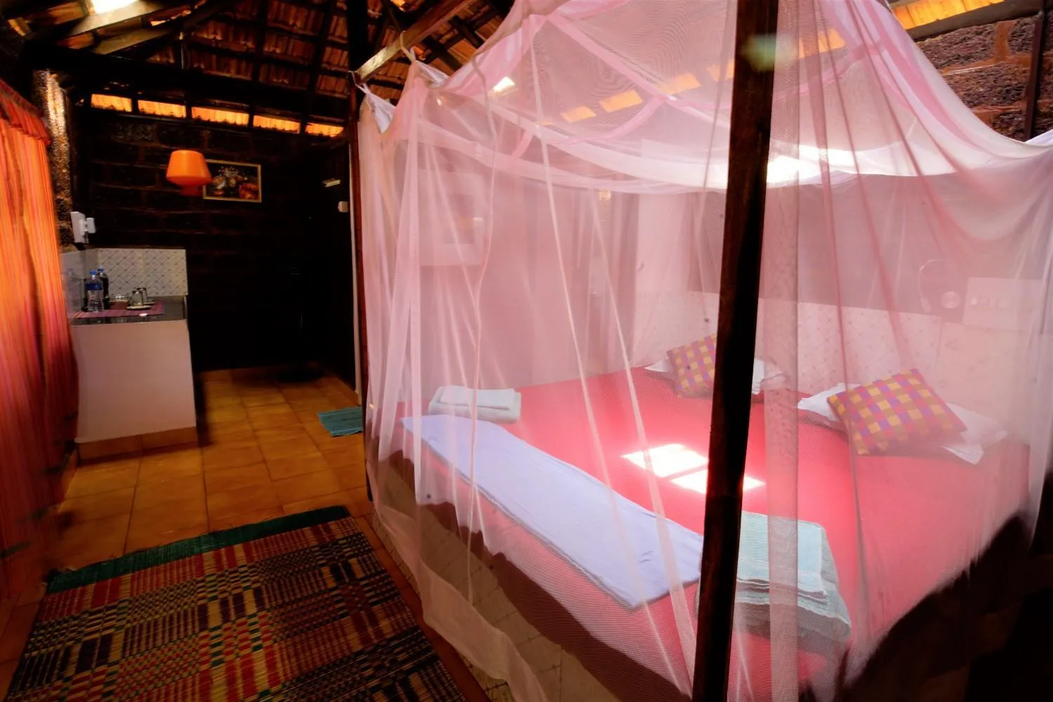 Photo of the whole room, Bed in Namaste Yoga Farm