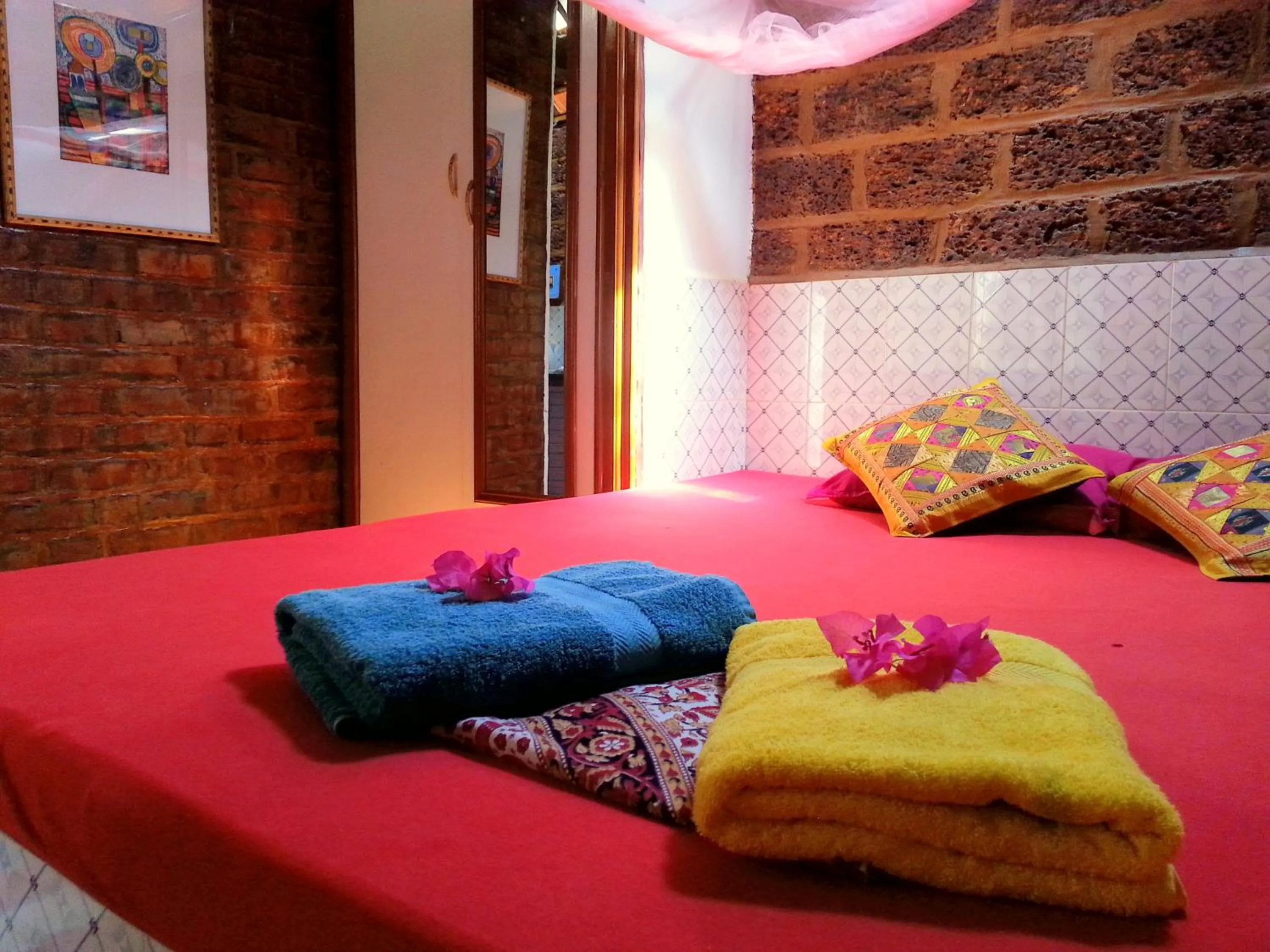Bed in Namaste Yoga Farm