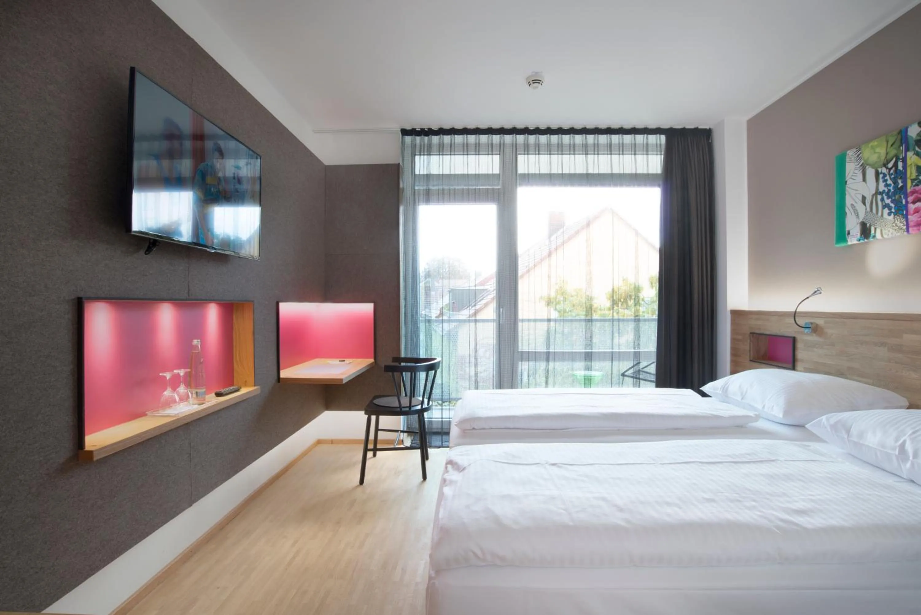 Bedroom, Bed in fab Hotel