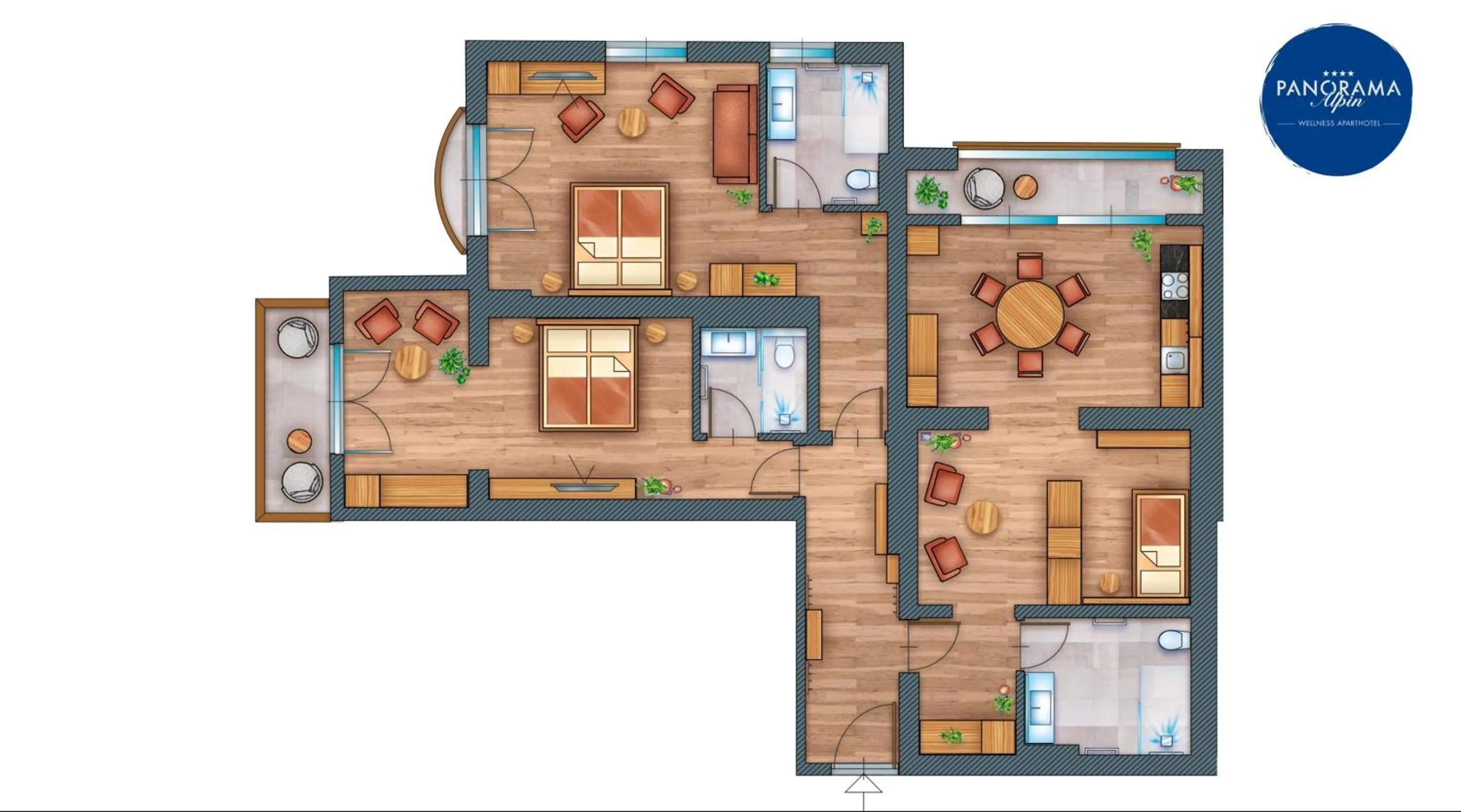 Wellness Aparthotel Panorama Alpin - Ferienwohnungen Jerzens im Pitztal