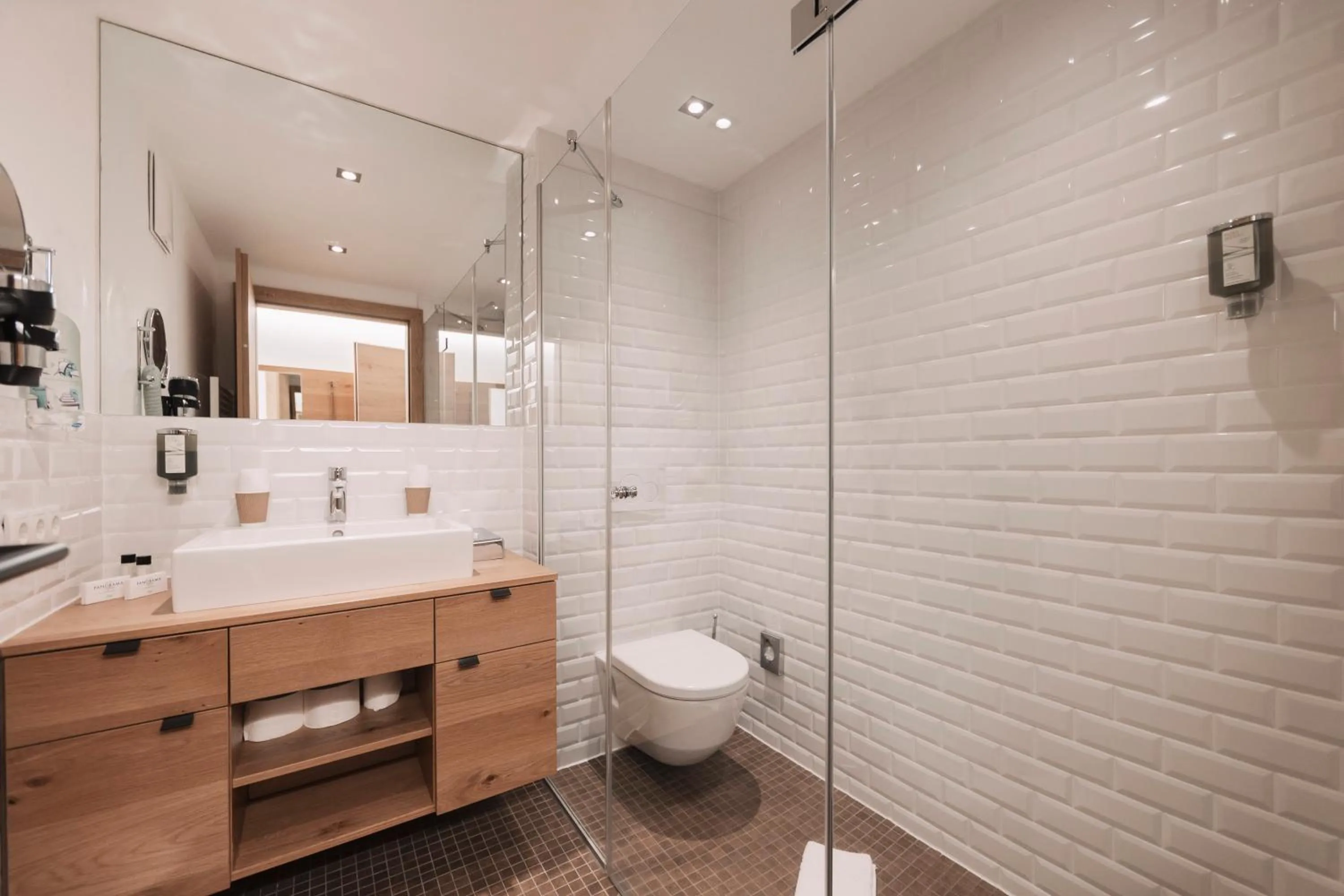 Shower in Wellness Aparthotel Panorama Alpin - Ferienwohnungen Jerzens im Pitztal