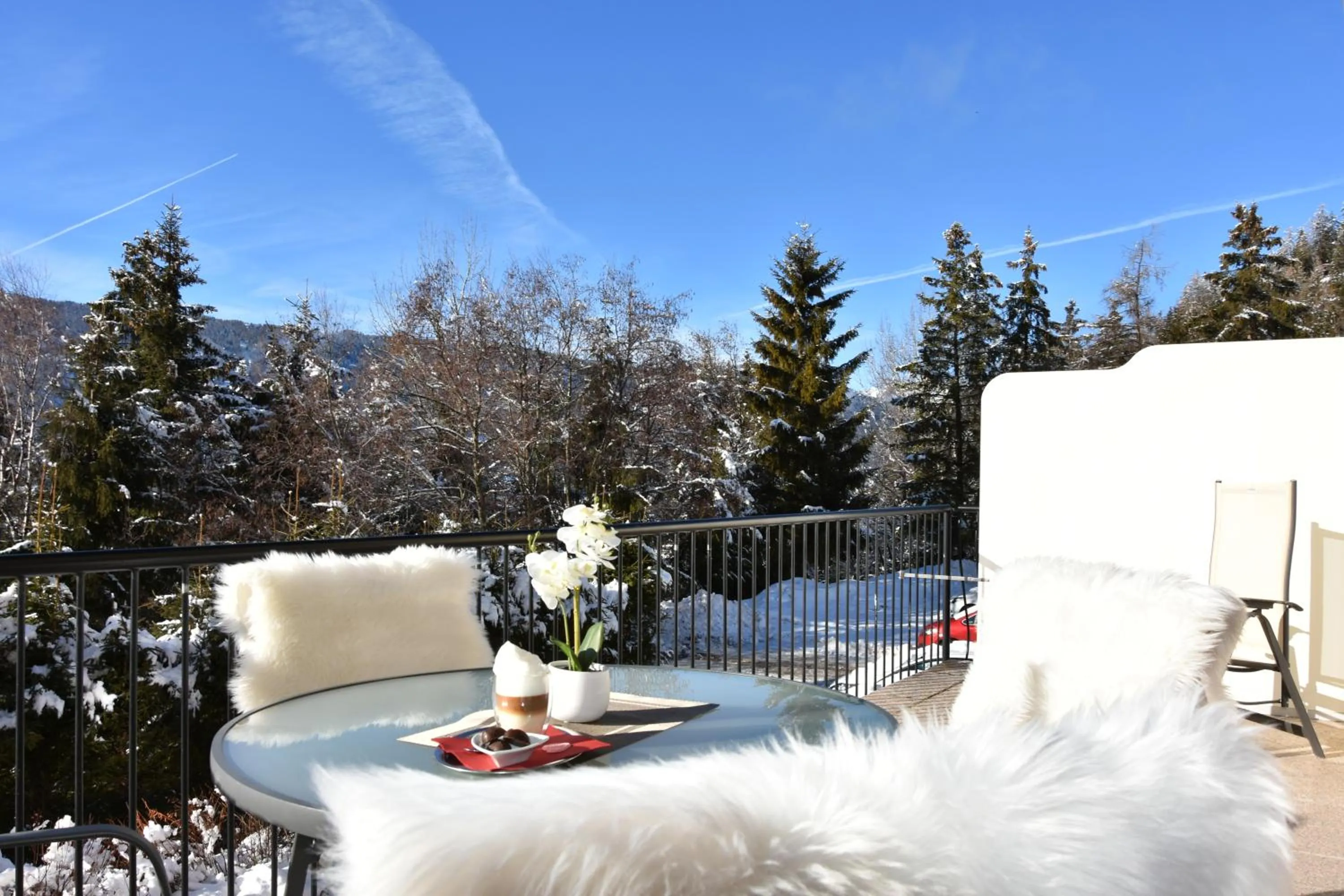View (from property/room) in Wellness Aparthotel Panorama Alpin - Ferienwohnungen Jerzens im Pitztal