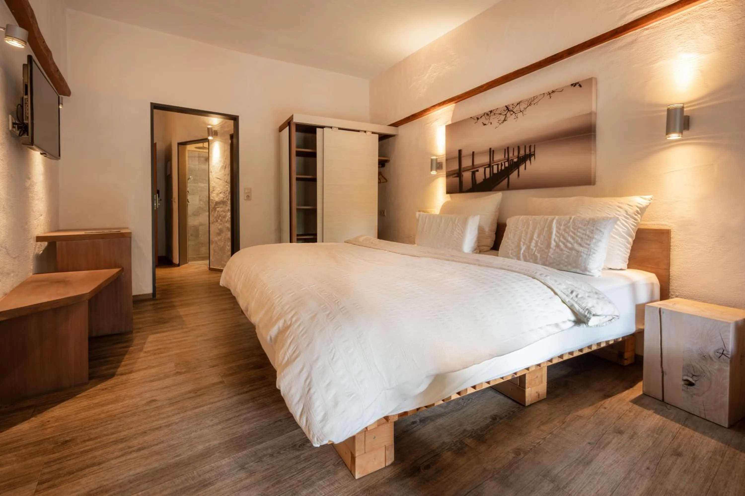 Bed in Hotel Land Gut Höhne