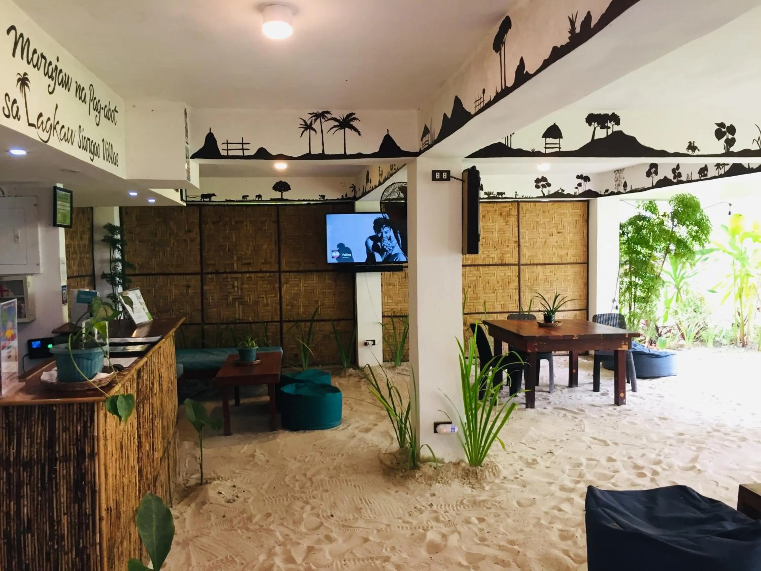 Communal lounge/ TV room in Lagkaw Siargao Villas