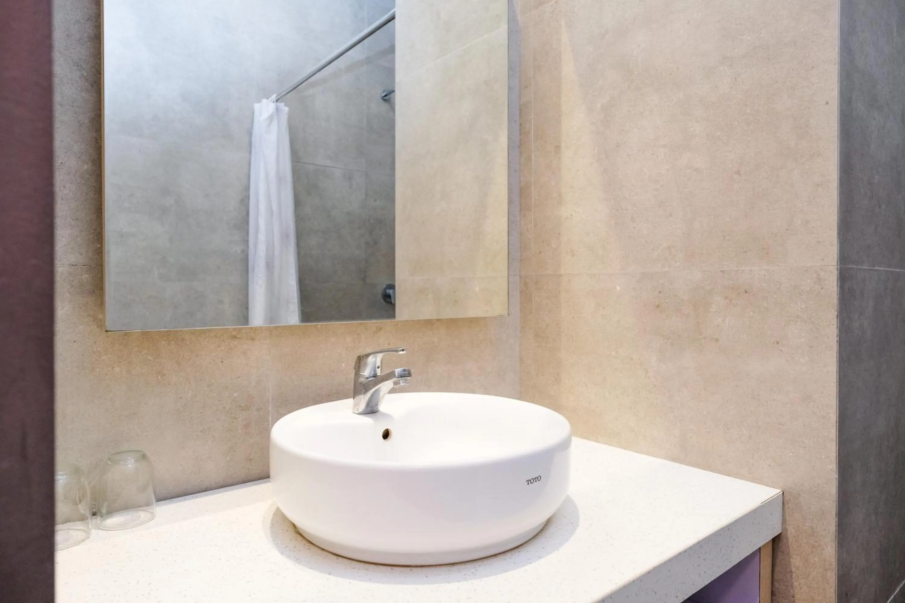 Bathroom in Lega Legi Town House Seminyak by The Lavana