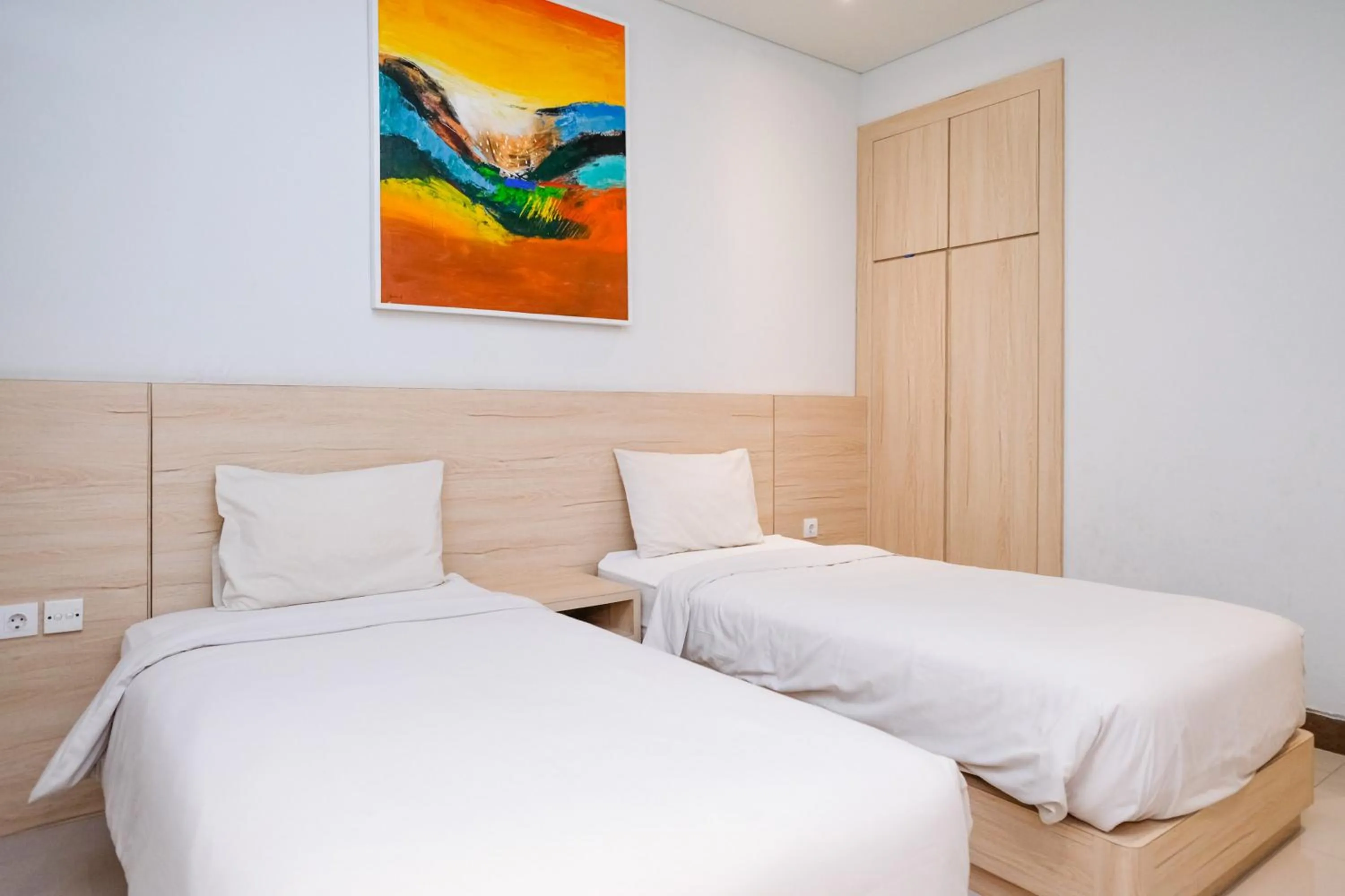 Bedroom, Bed in Lega Legi Town House Seminyak by The Lavana