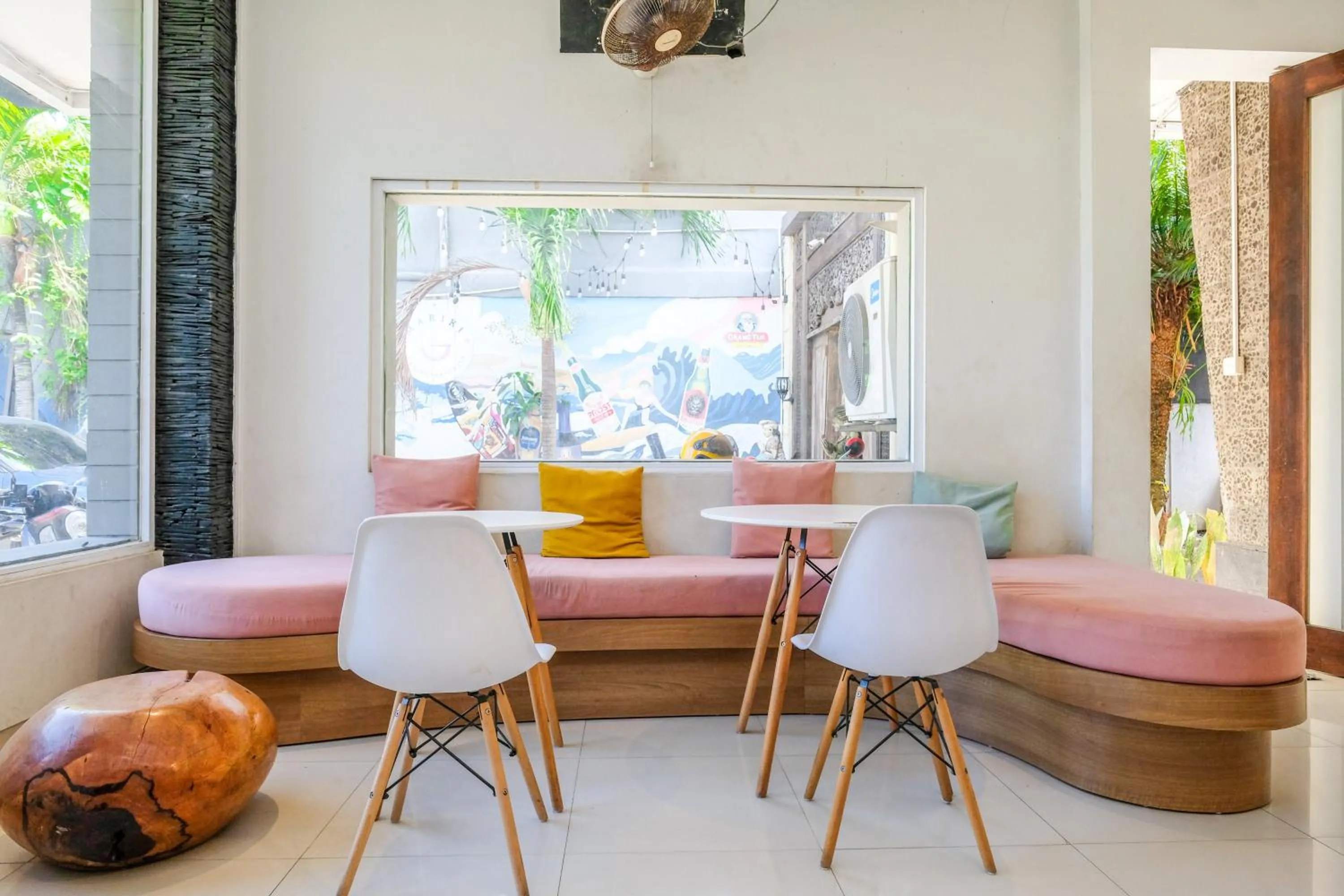 Seating area in Lega Legi Town House Seminyak by The Lavana