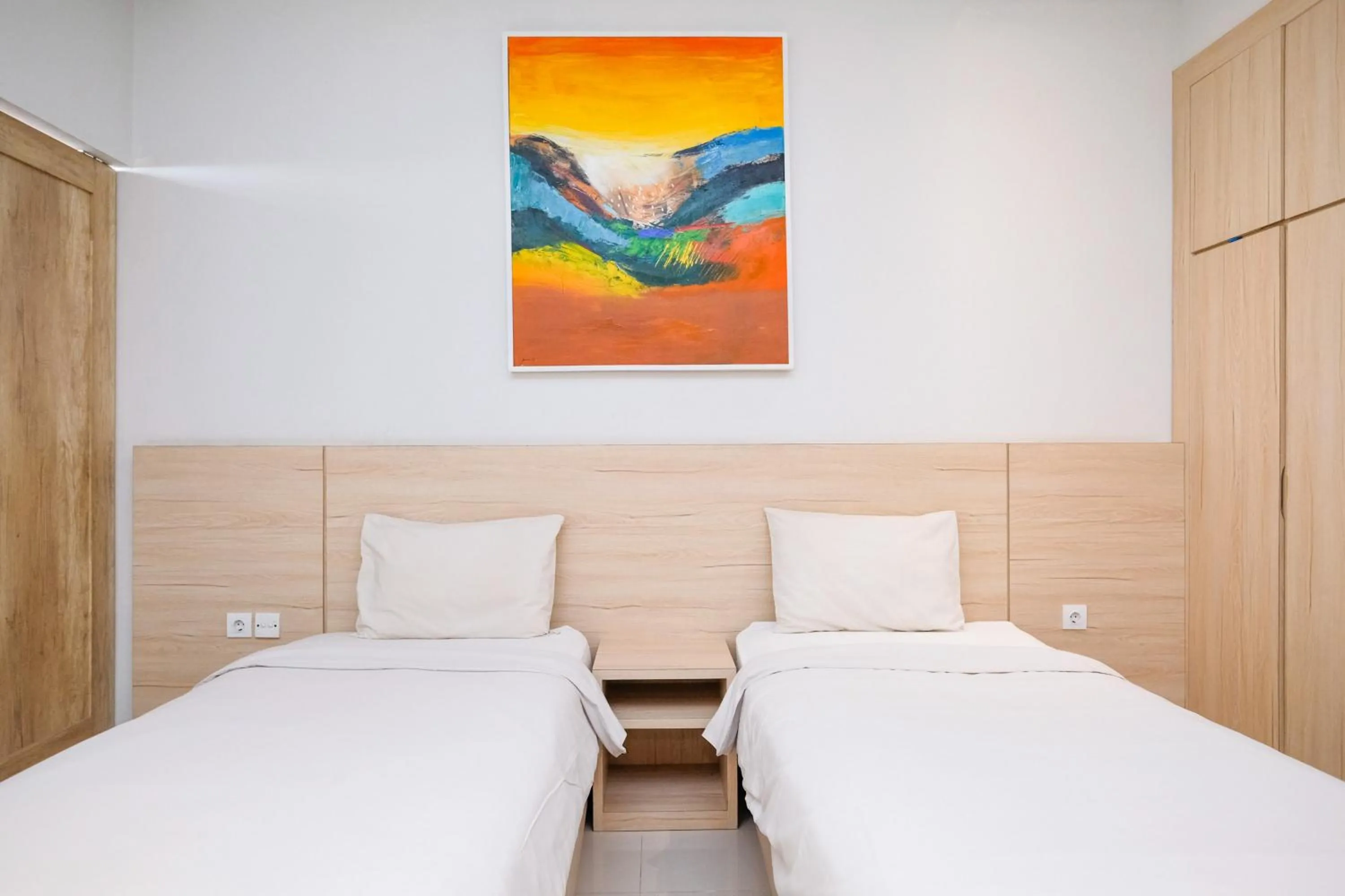 Bedroom, Bed in Lega Legi Town House Seminyak by The Lavana