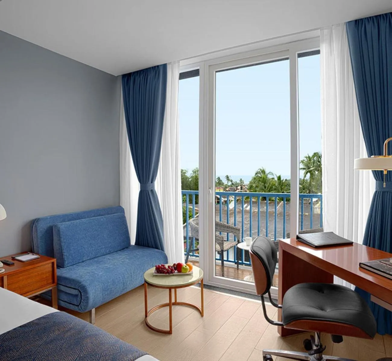 Seating area in De Mandarin Hotel Goa