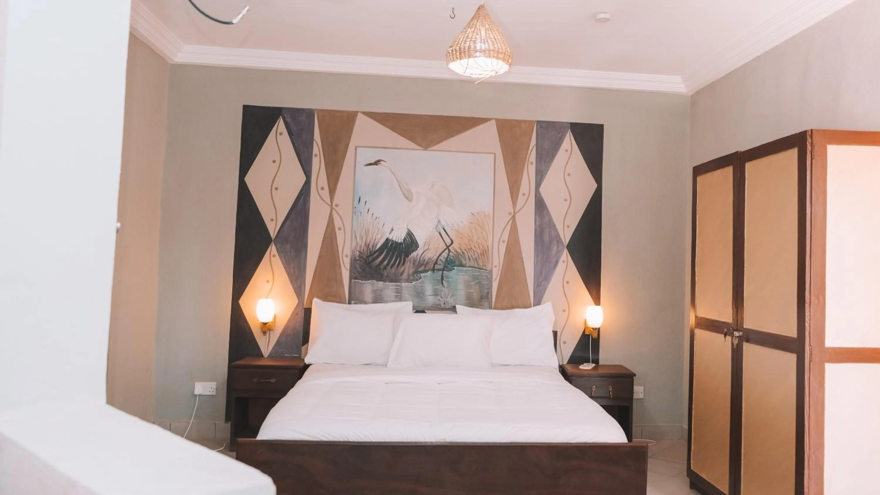 Bed in Bamboo Garden Hotel