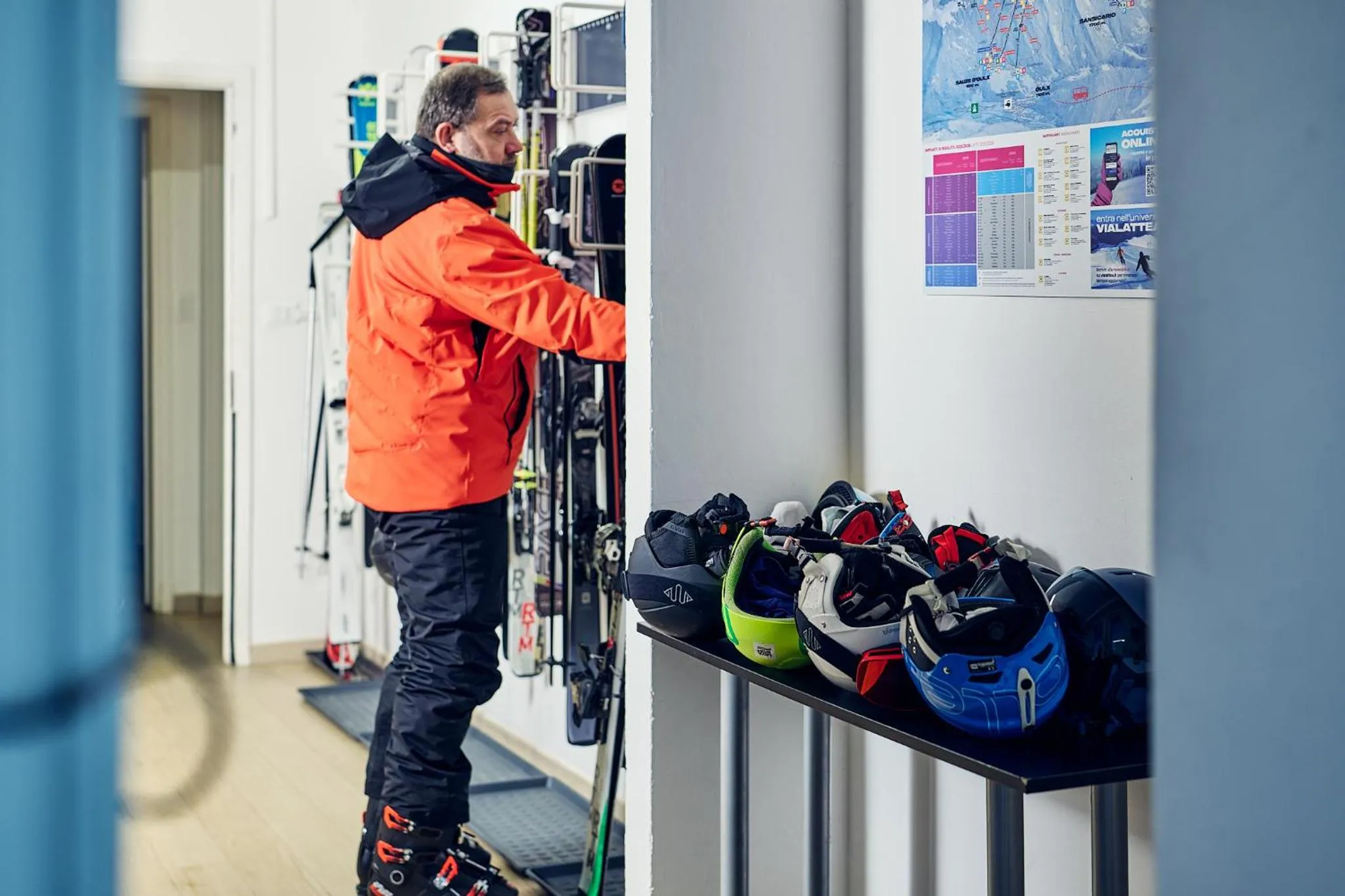 Skiing in Hotel Hermitage