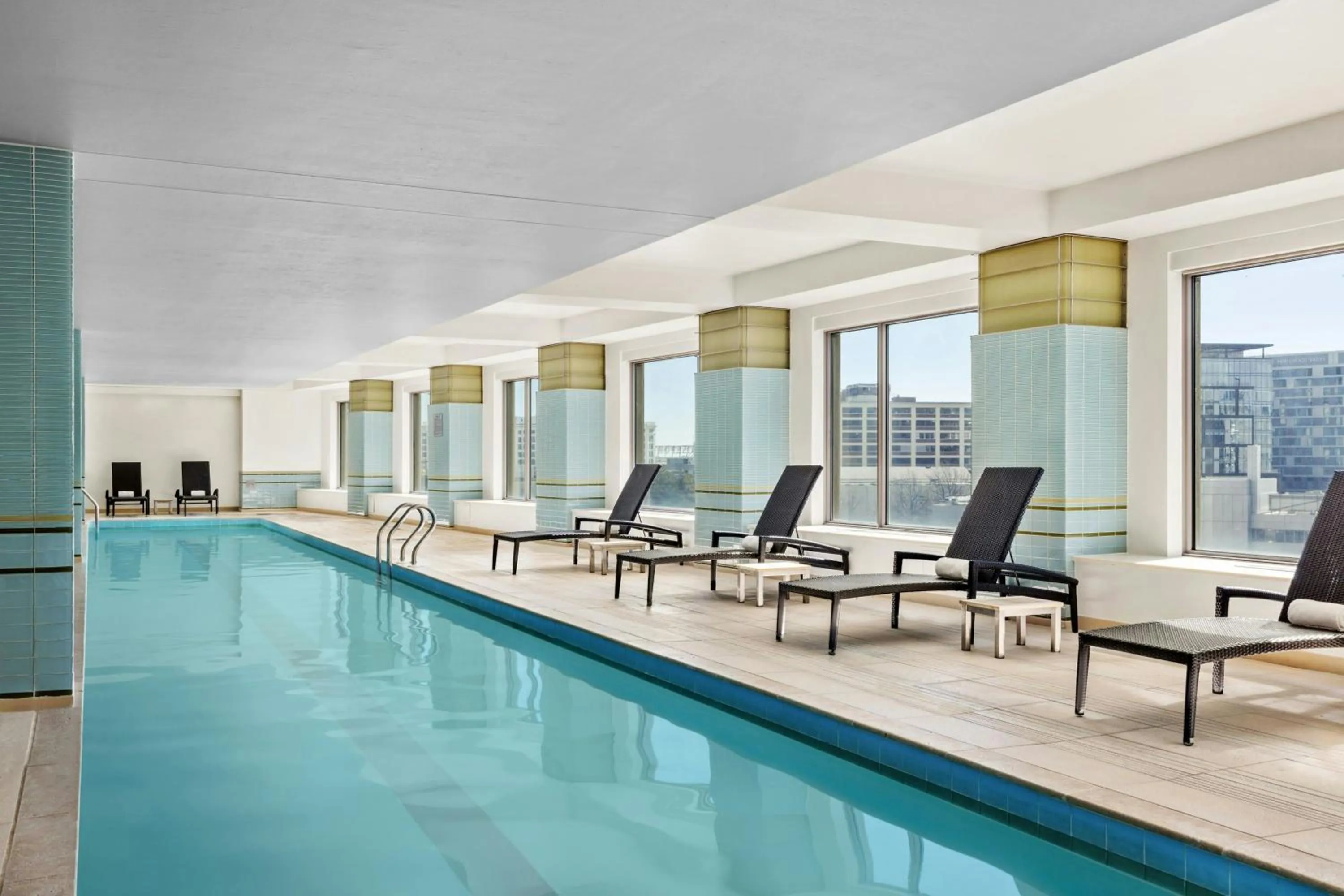 Swimming pool in Renaissance Boston Seaport District