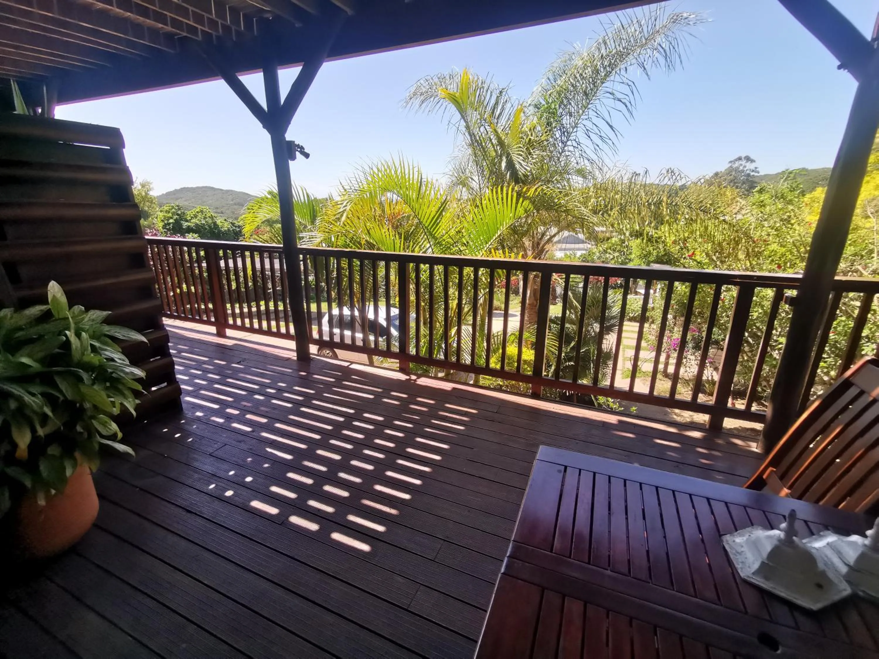 Balcony/Terrace in THE THATCH HIDE