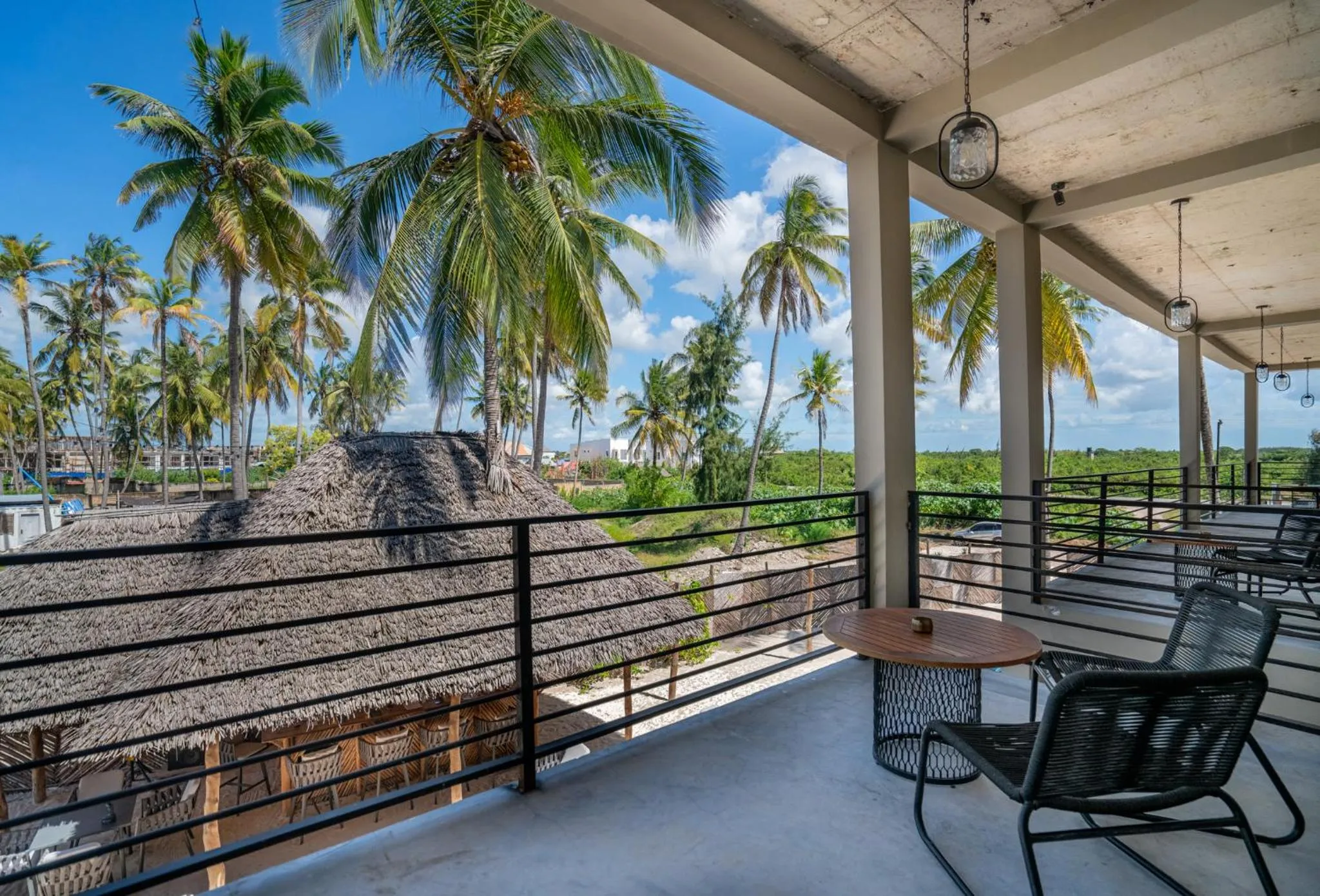 Patio in V Hotel in Paje