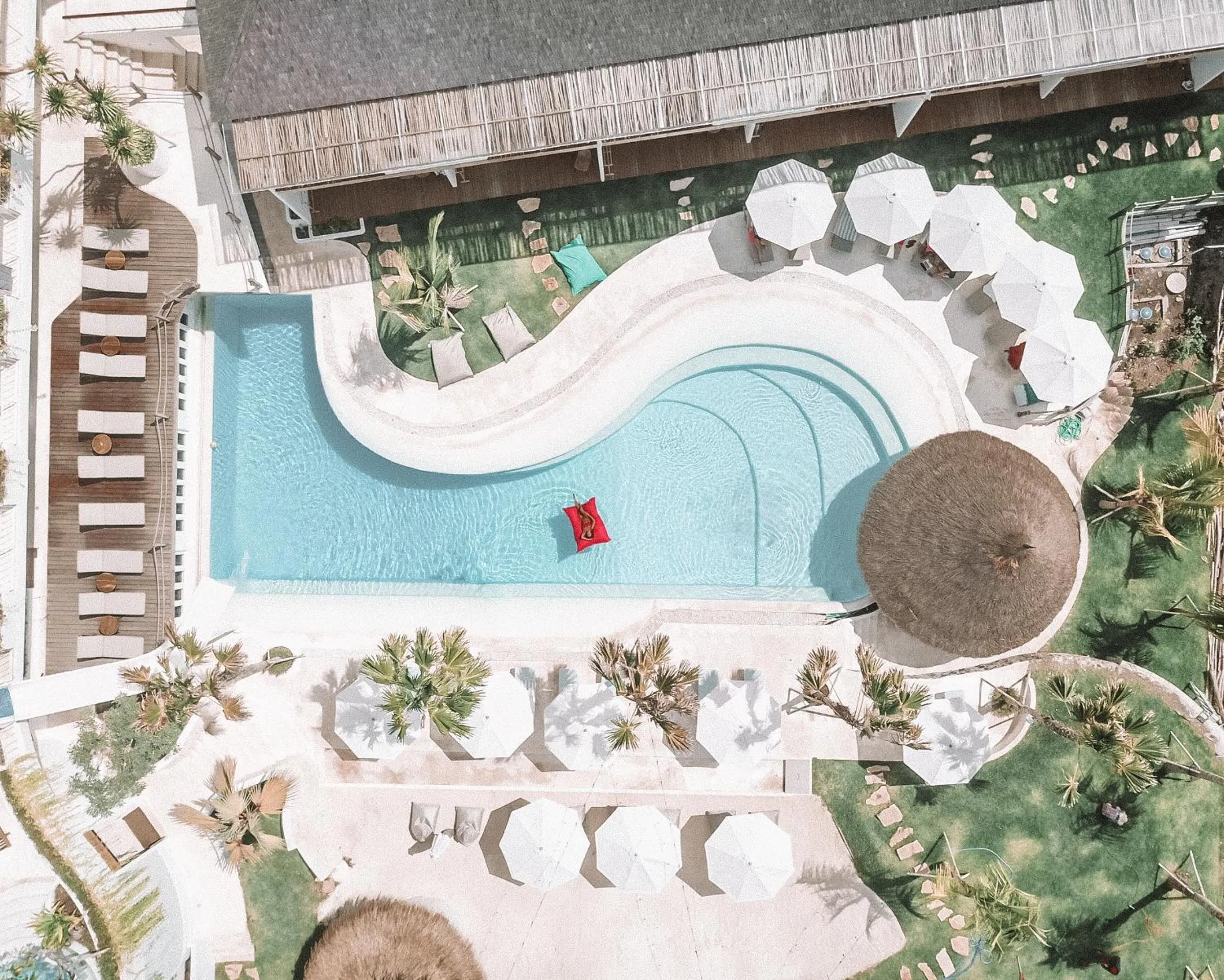 Pool view in Canggu Village Accommodation