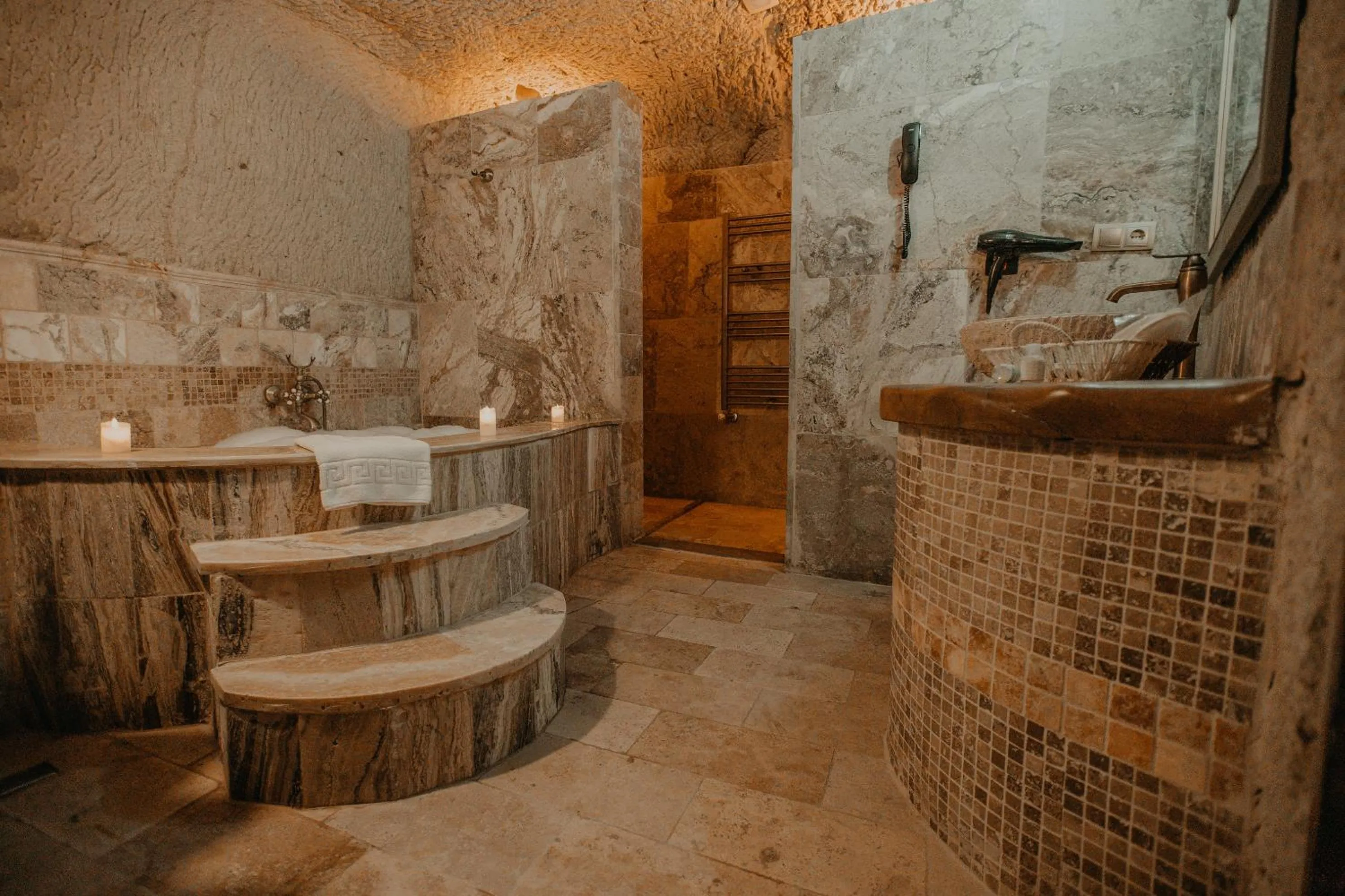 Bathroom in Serenus Cave Suites