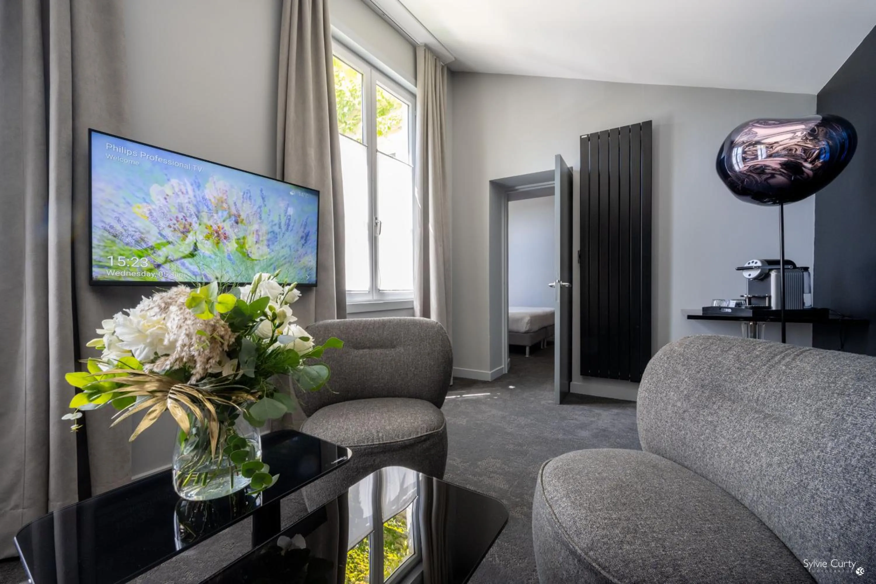 TV and multimedia in Hôtel La Monnaie Arty & Spa