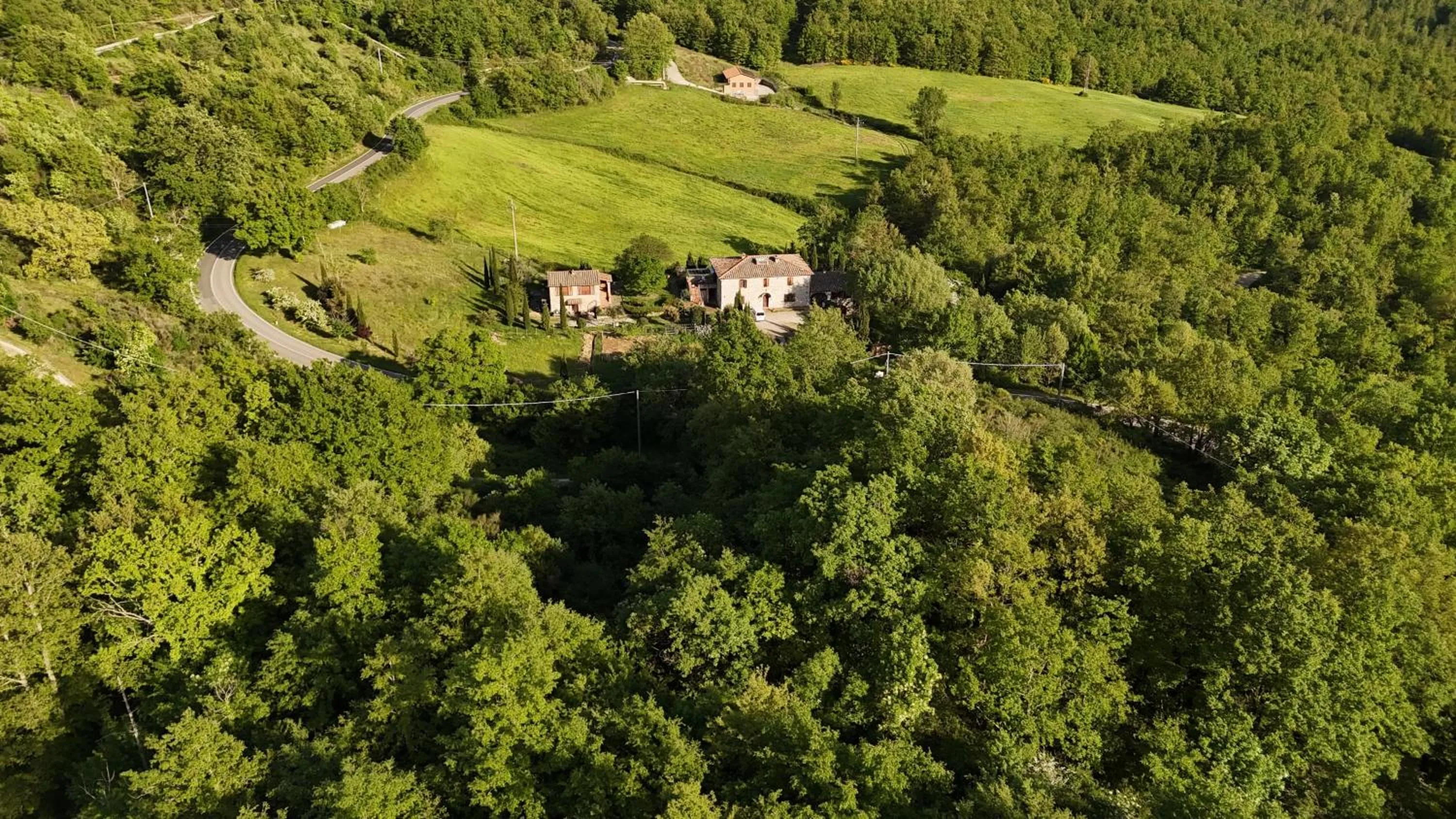 Bird's eye view in Ca'Novae - Tuscany Farmhouse