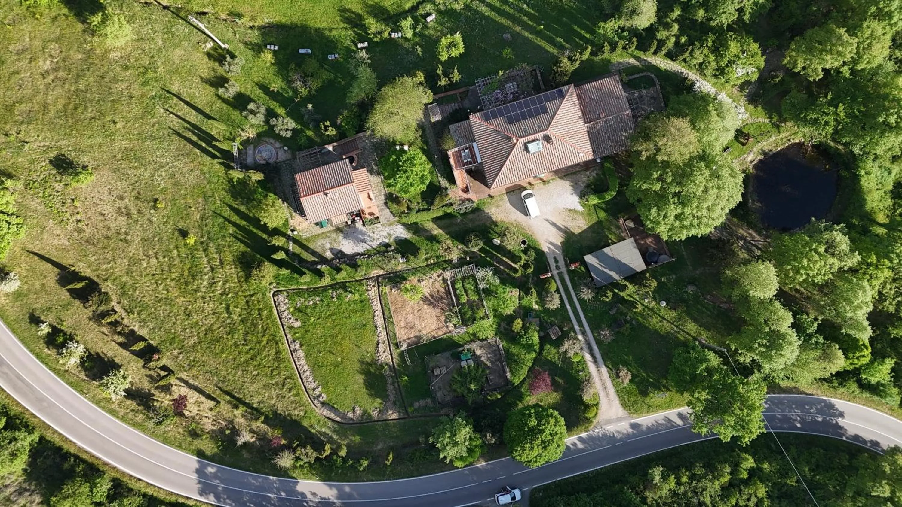 Bird's eye view in Ca'Novae - Tuscany Farmhouse