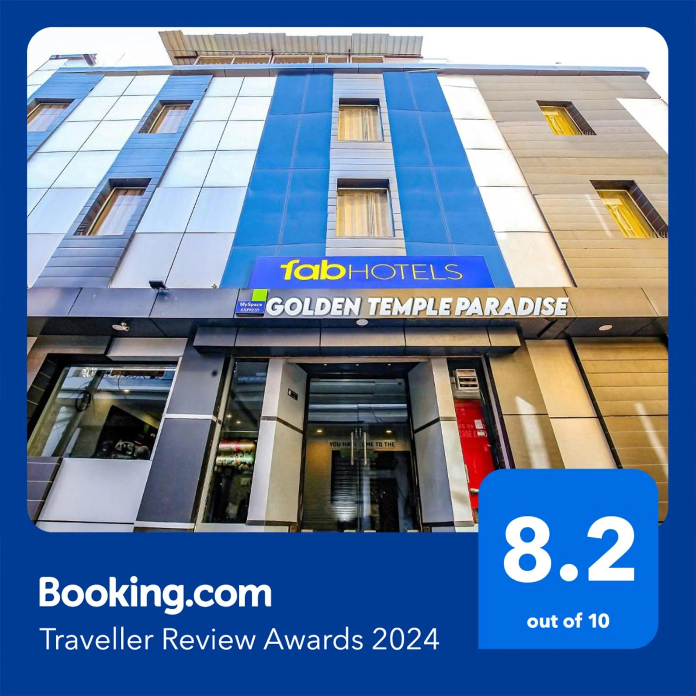 Property building in FabHotel Golden Temple Paradise - 50 meters from Golden Temple