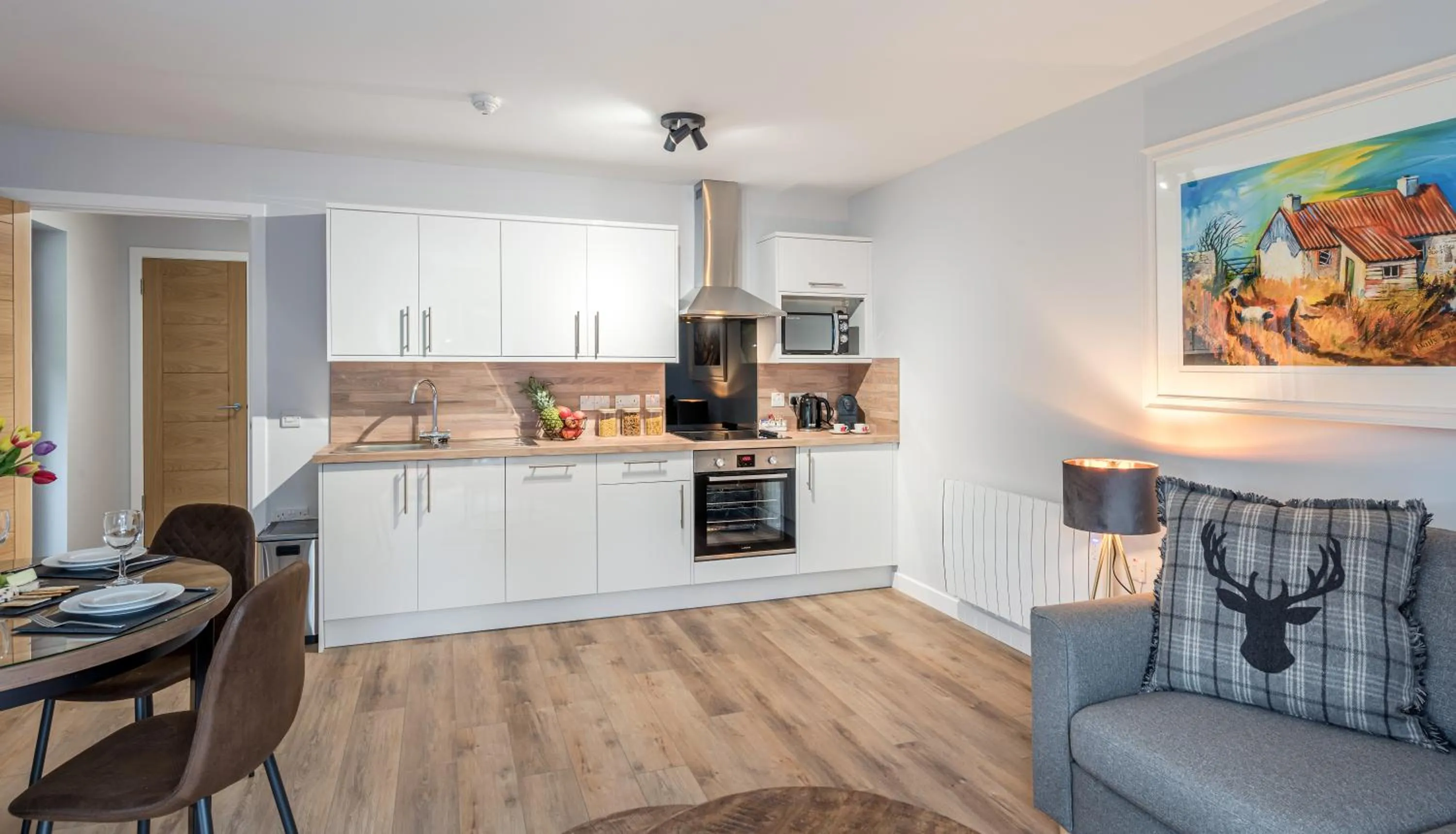 Kitchen or kitchenette in High Range Holiday Apartments