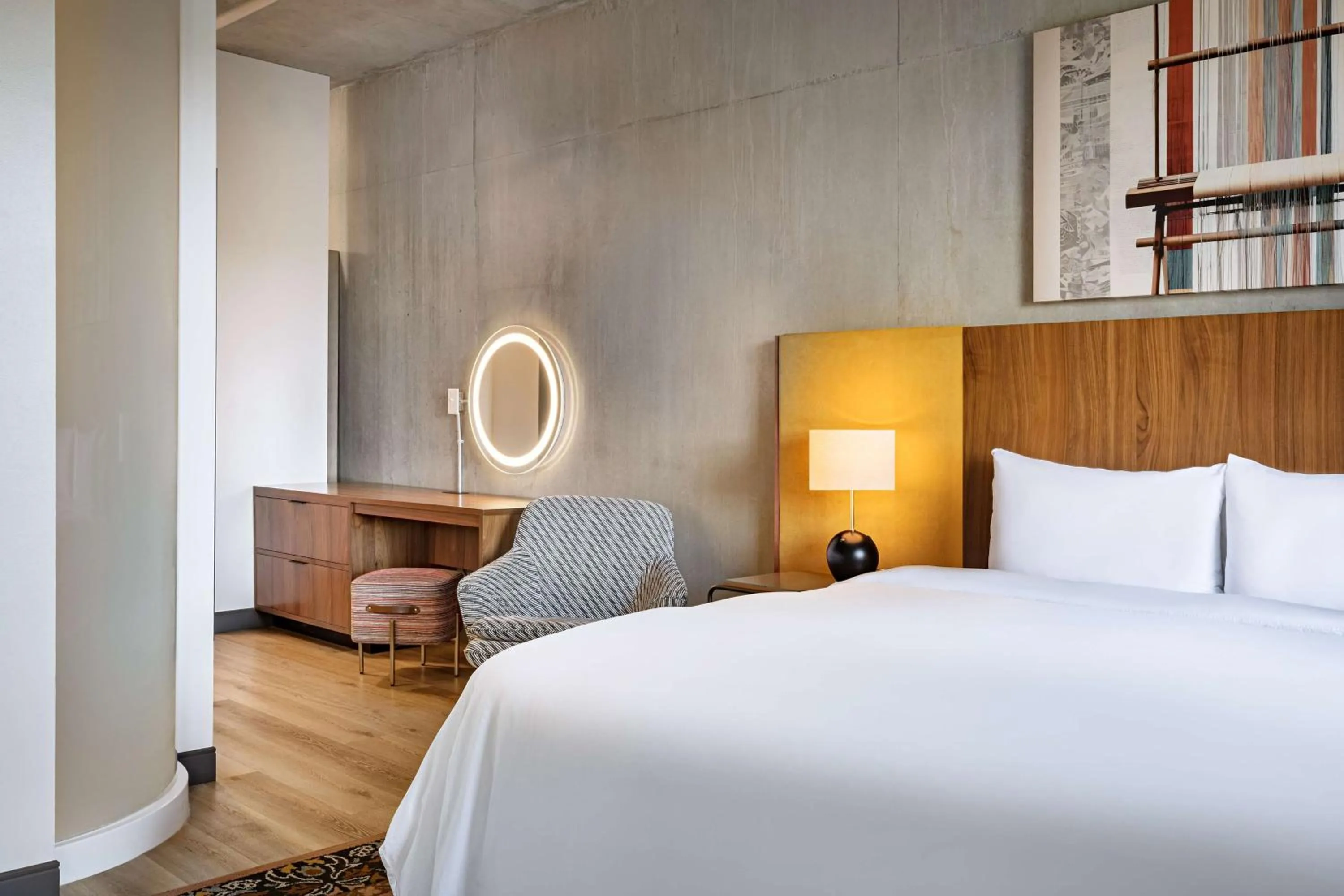 Bedroom, Bed in The LOOM Hotel, Tapestry Collection by Hilton