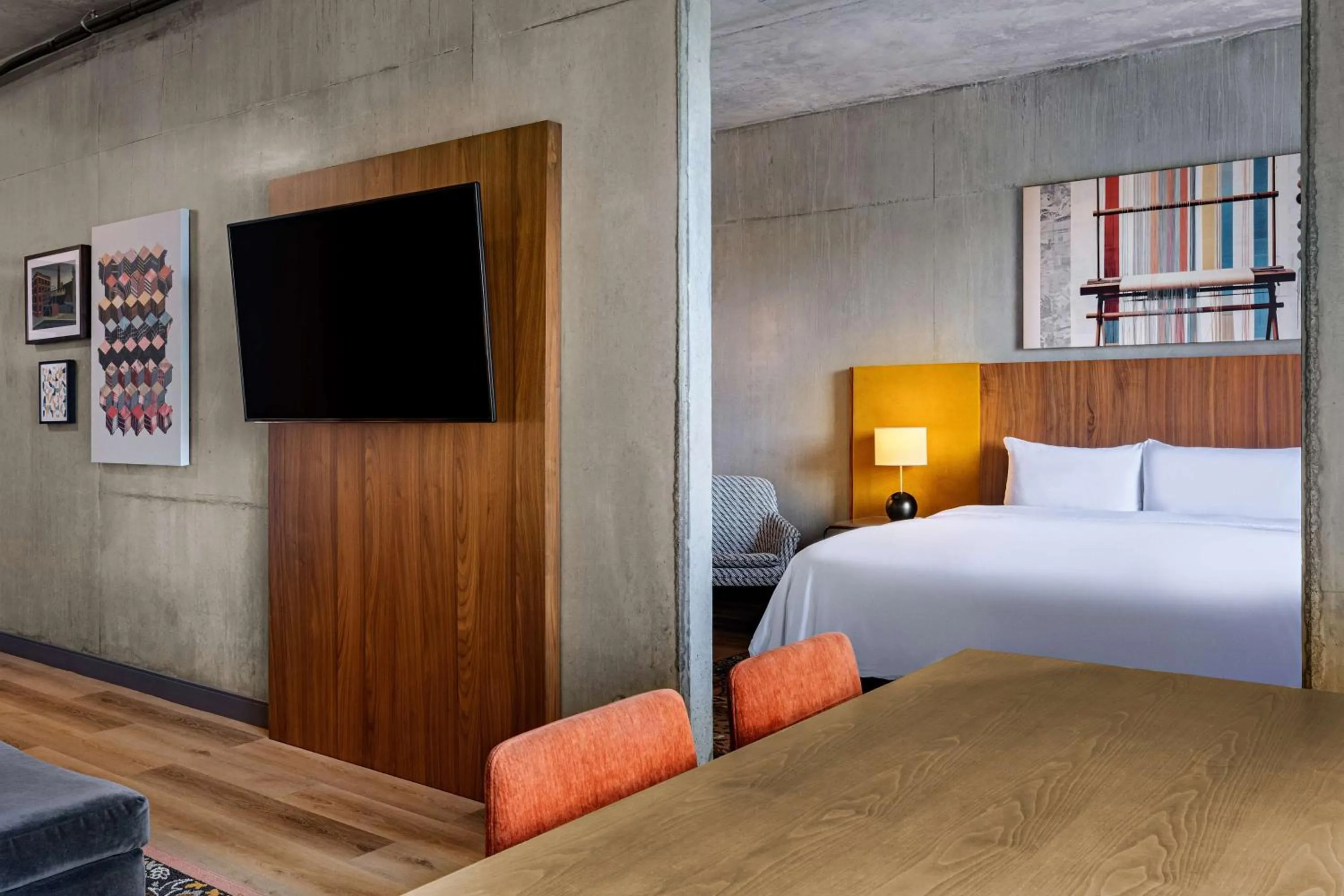 Bed in The LOOM Hotel, Tapestry Collection by Hilton