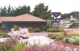 Facade/entrance in Gualala Surf Inn on the ocean bluff