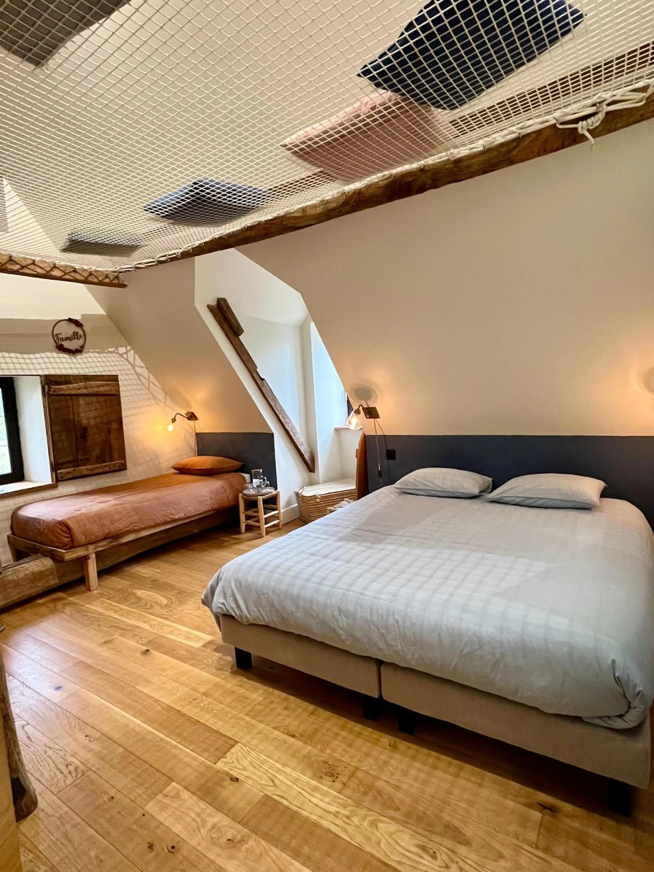 Bed in Domaine de la Bigottière, Chambres d'hôtes