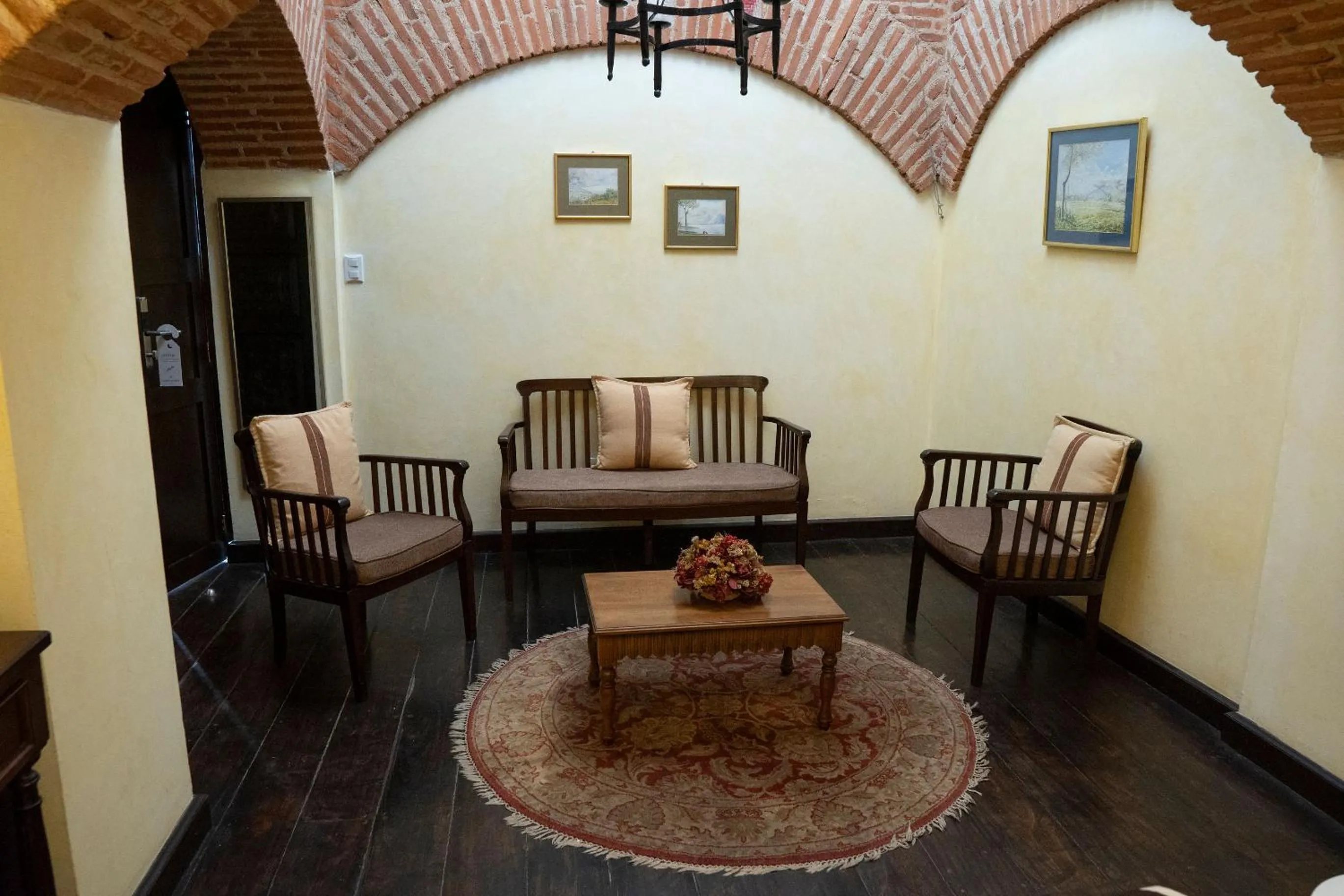 Seating area in Casa Noble Hotel