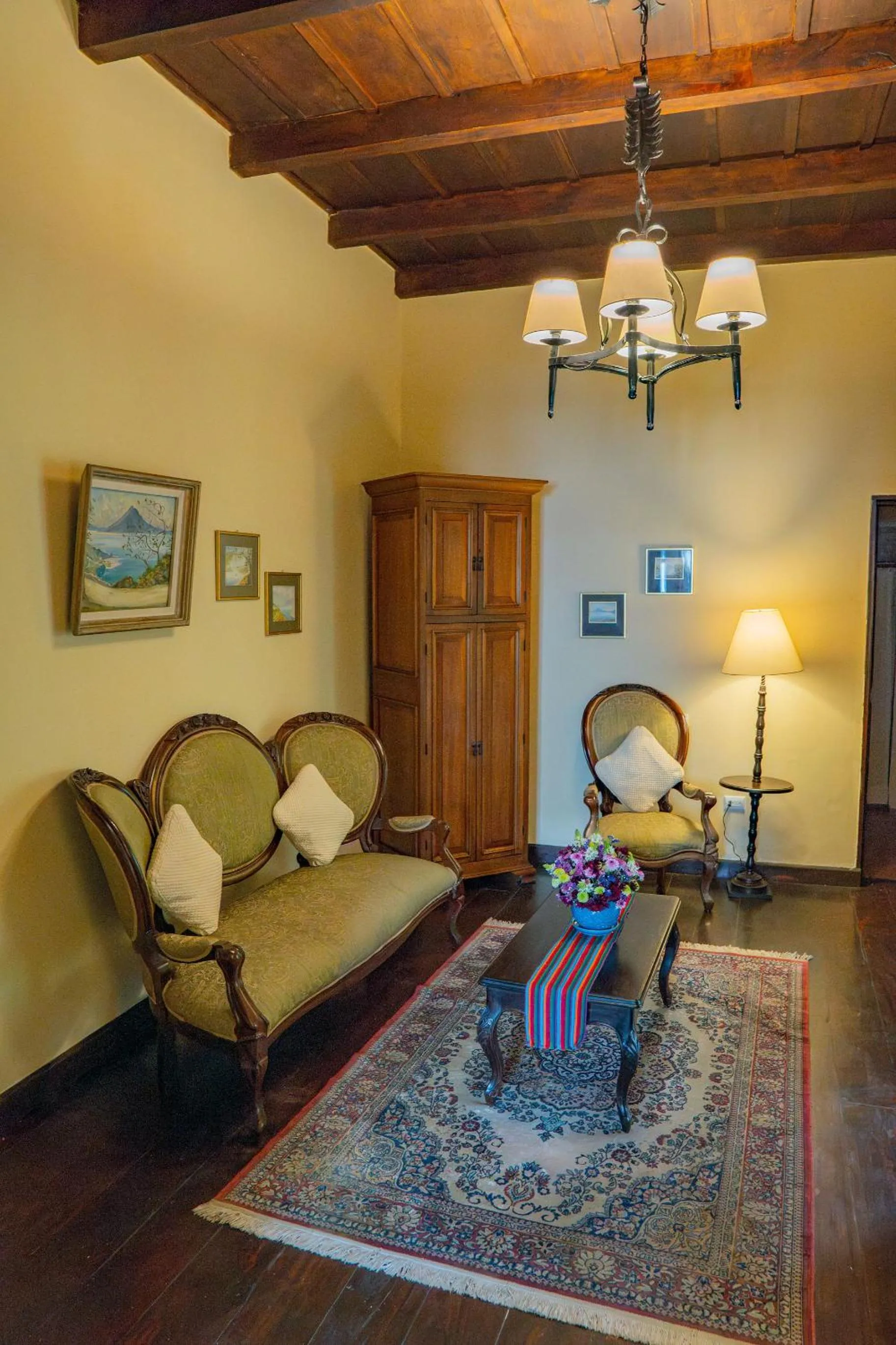 Seating area in Casa Noble Hotel