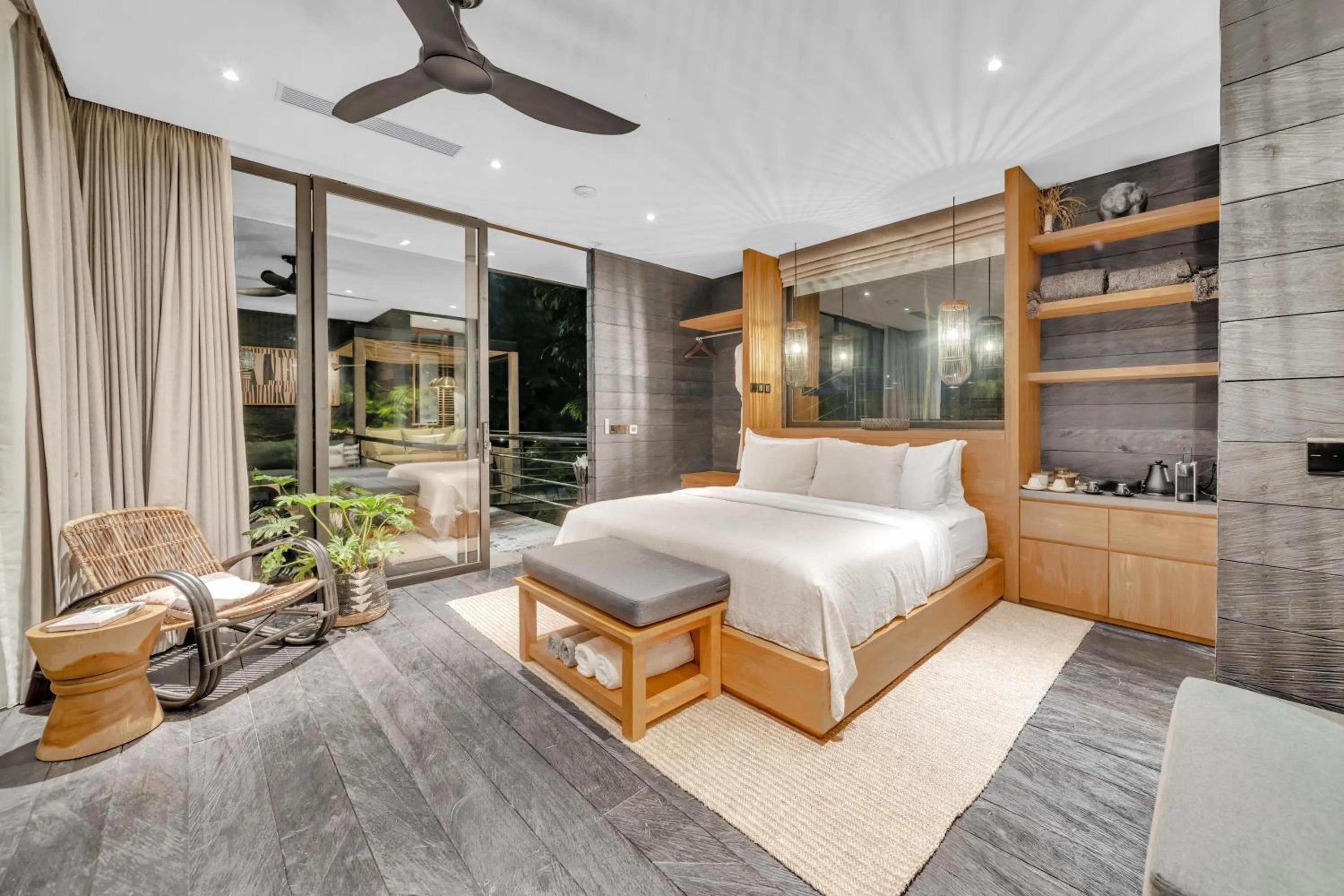 Bedroom, Bed in Munduk Cabins