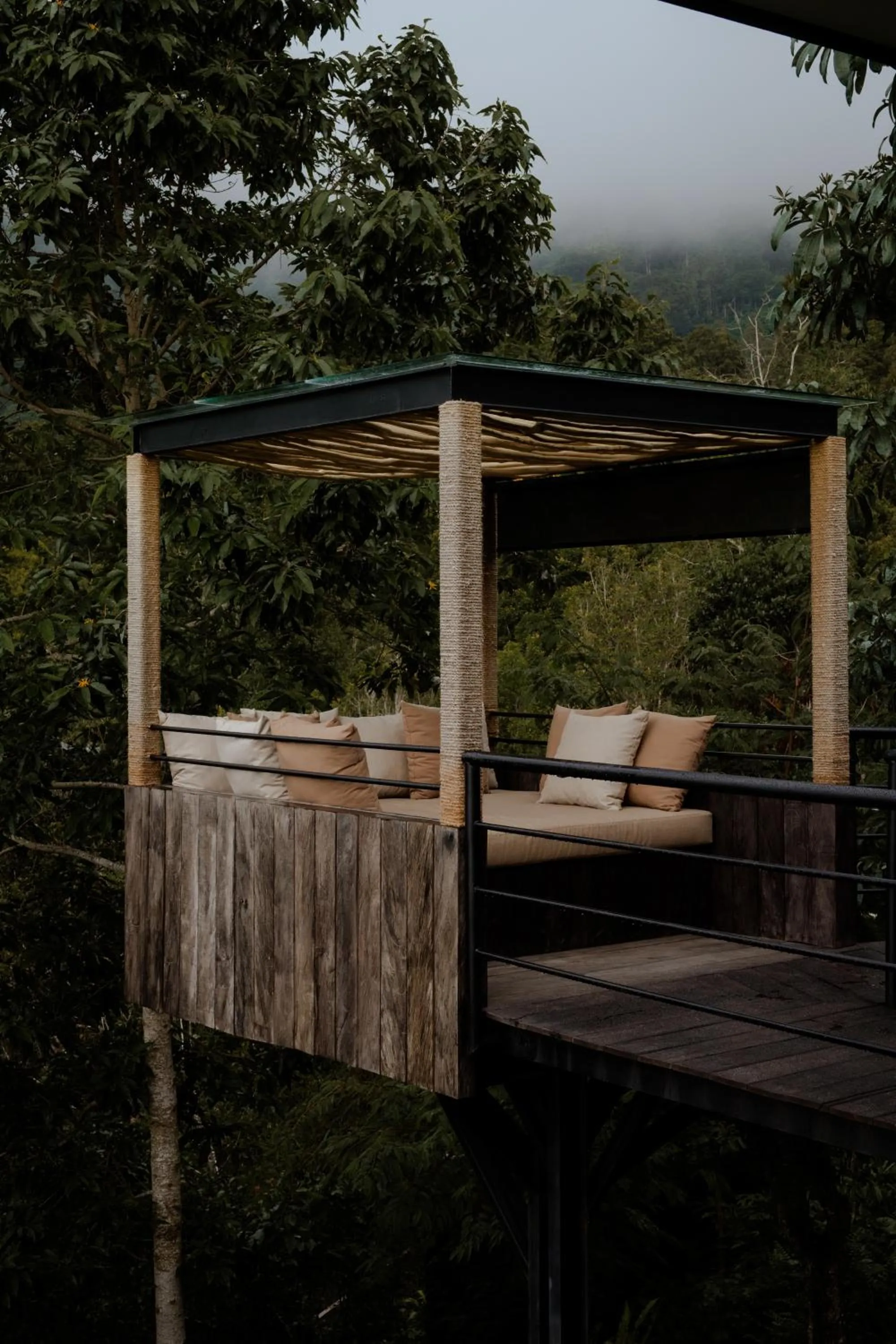 Patio in Munduk Cabins