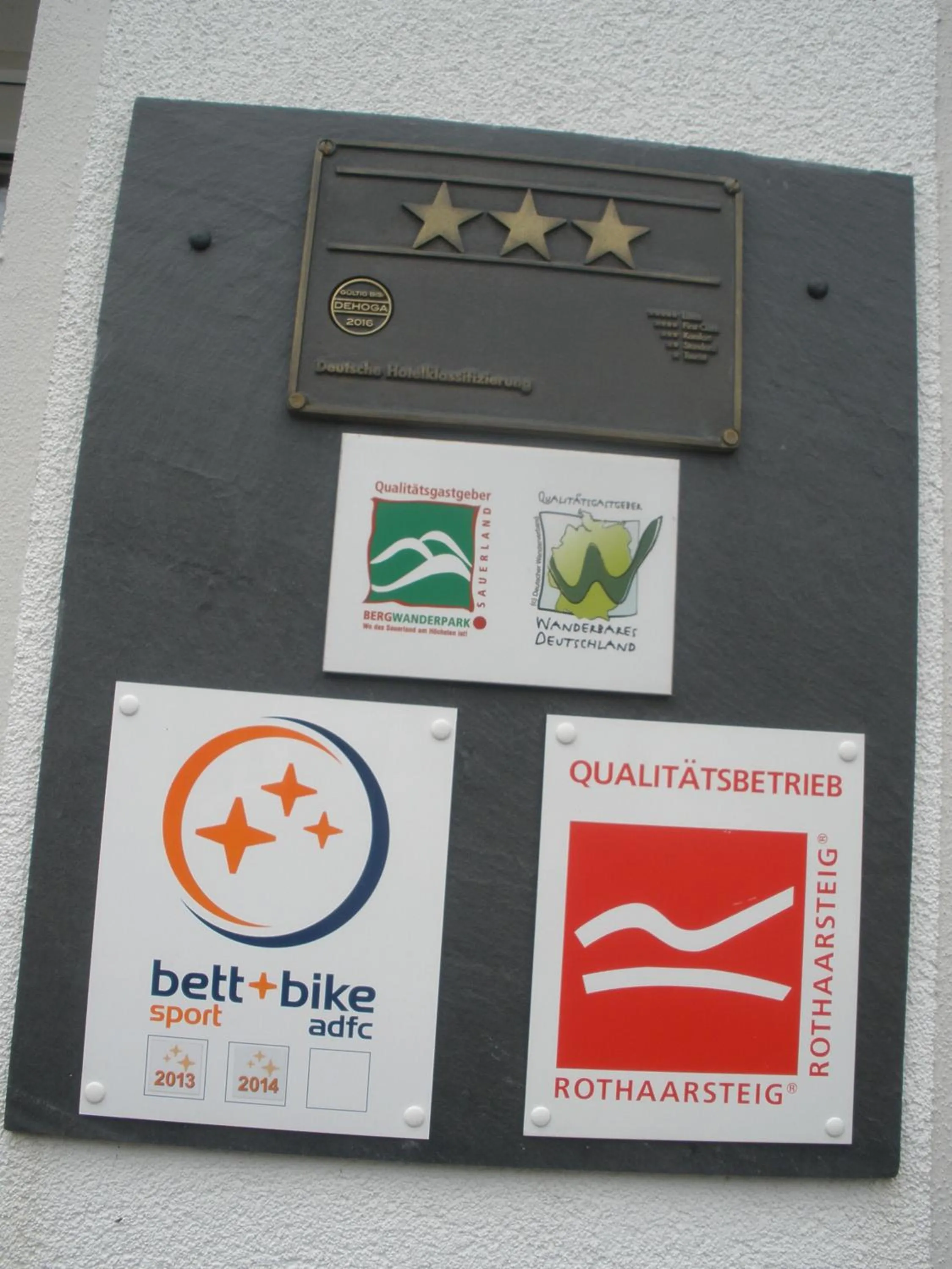 Certificate/Award in Landhotel Gasthof zur Post