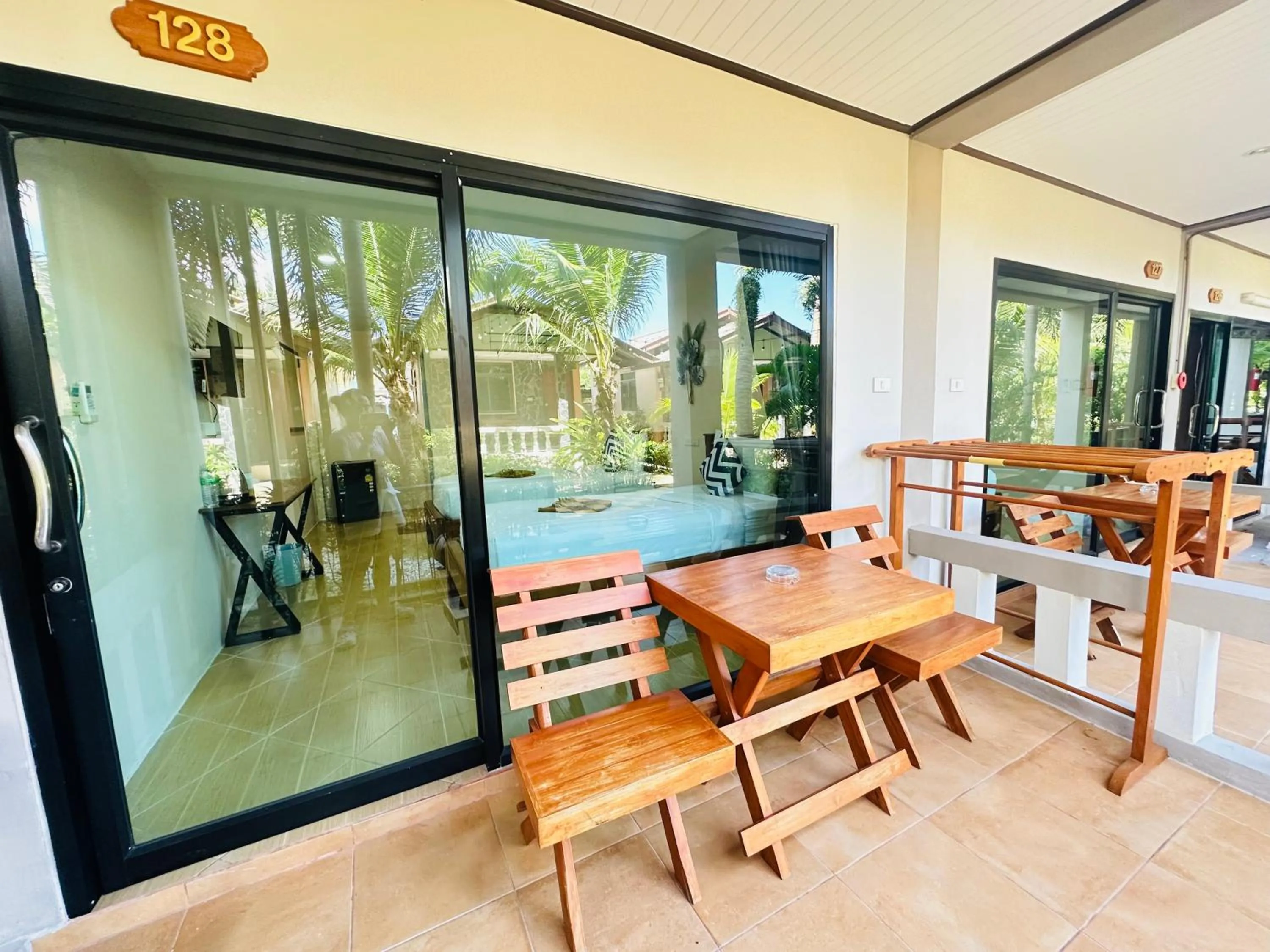 Balcony/Terrace in Family House Resort, Haad Rin