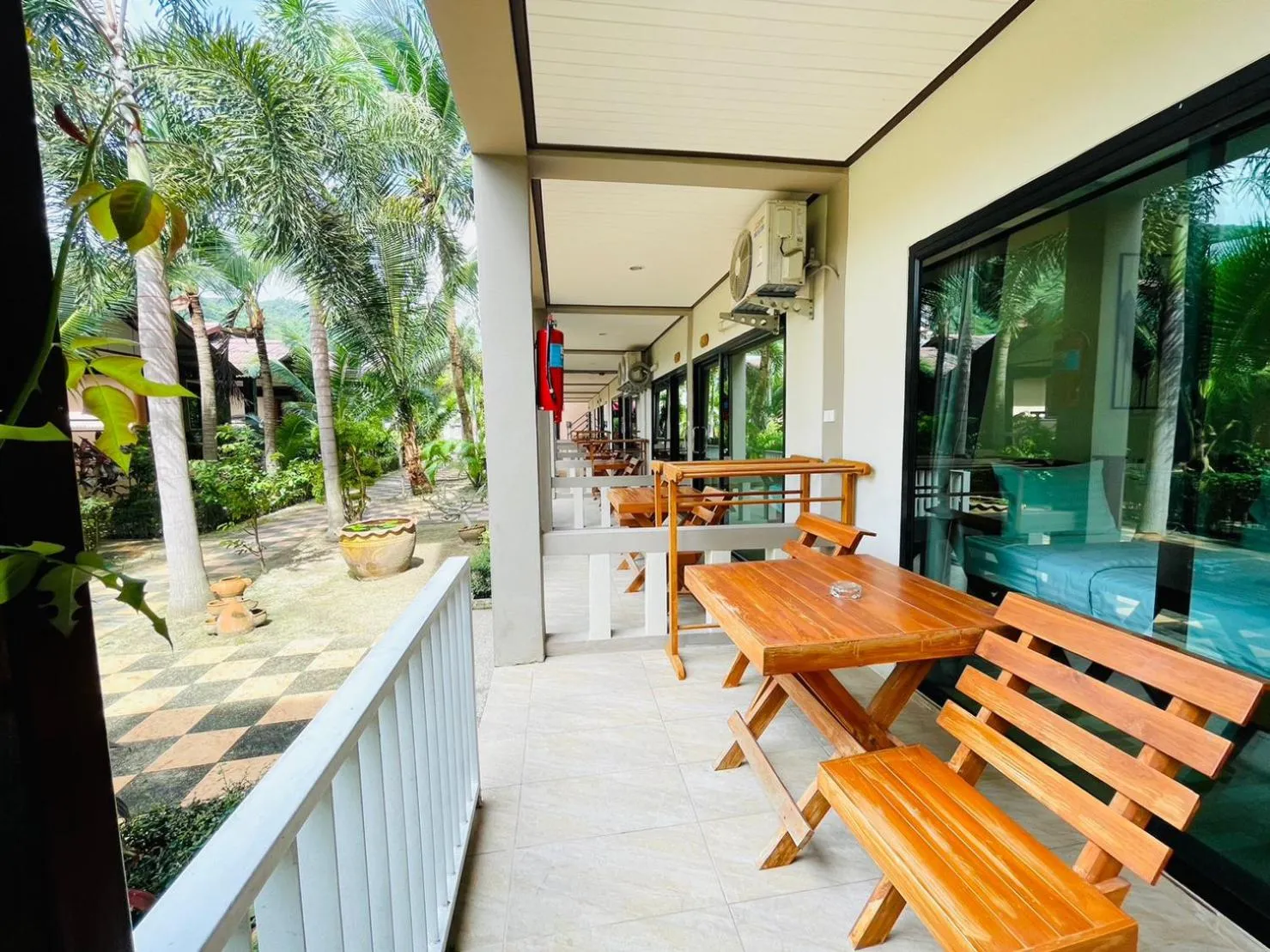 Balcony/Terrace in Family House Resort, Haad Rin