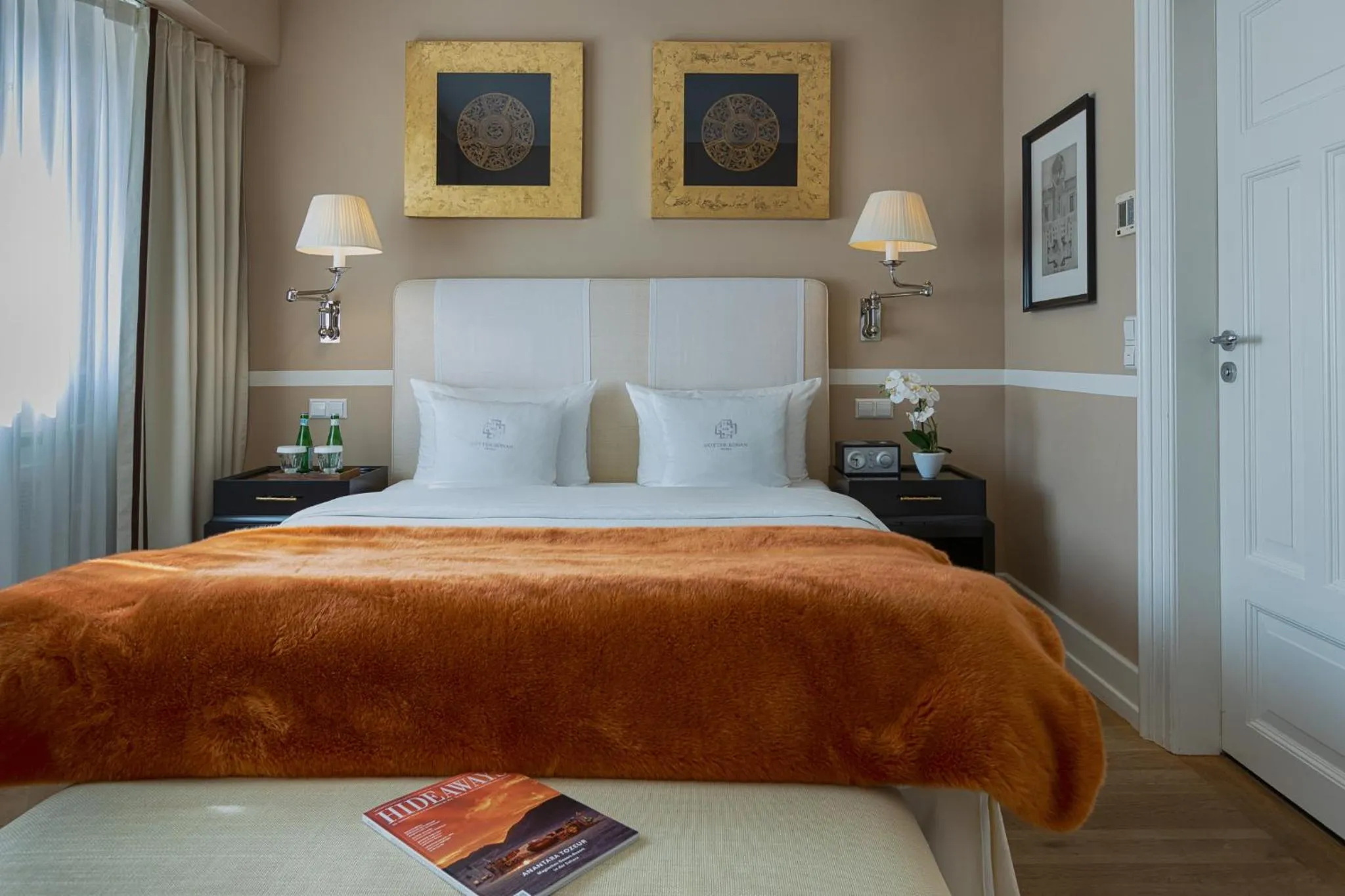 Decorative detail, Bed in House of Hütter- Heidelberg Suites Boutique