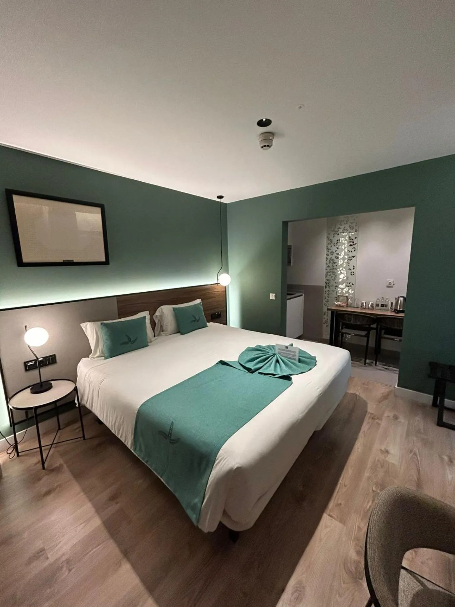 Bed in Catalina Plaza Hotel Sostenible