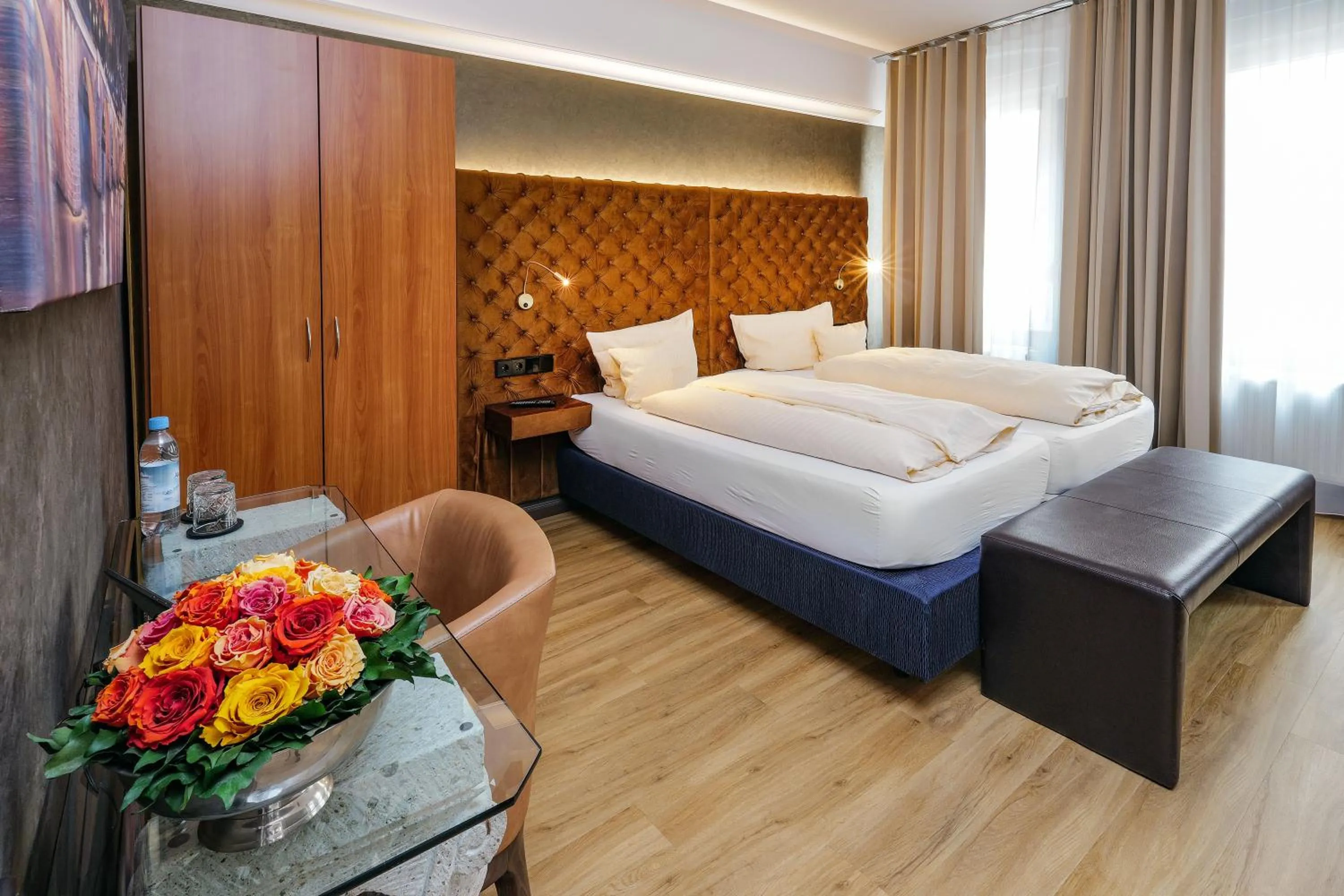 Bed in Hotel Heidelberger Hof