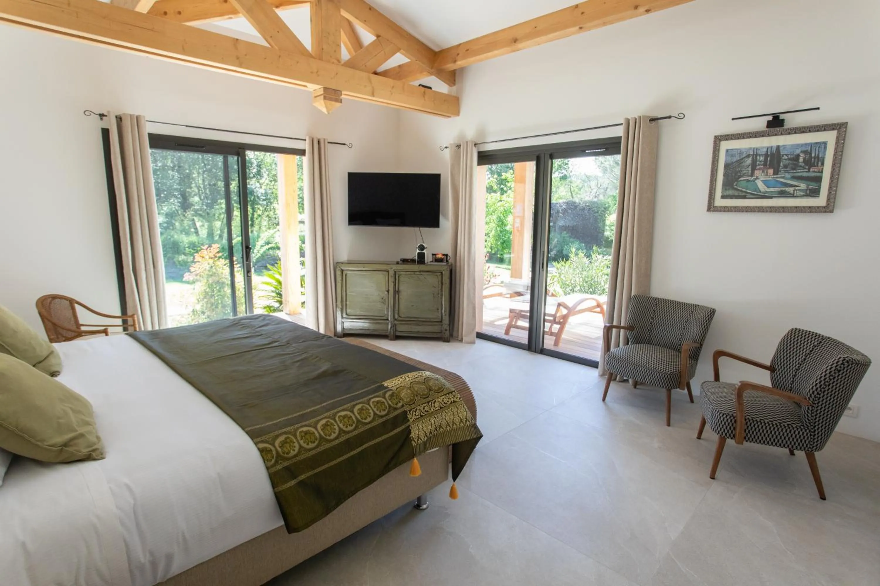 Bed in Hotel Le Verger Maelvi