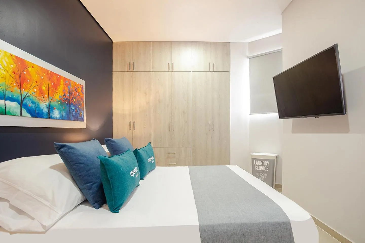 Bed in Montepinares Apartaestudios