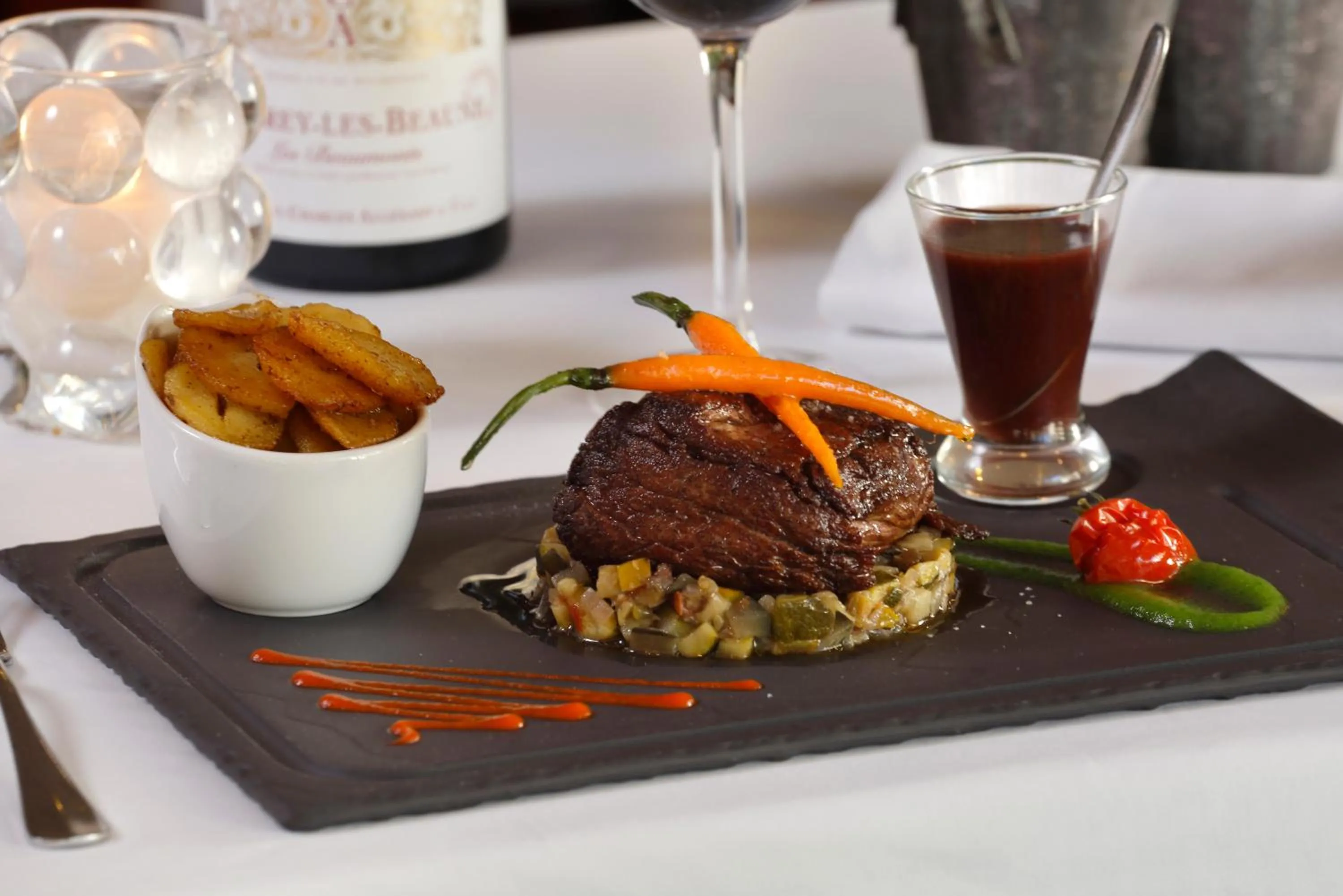 Food and drinks in Hotel Amélie