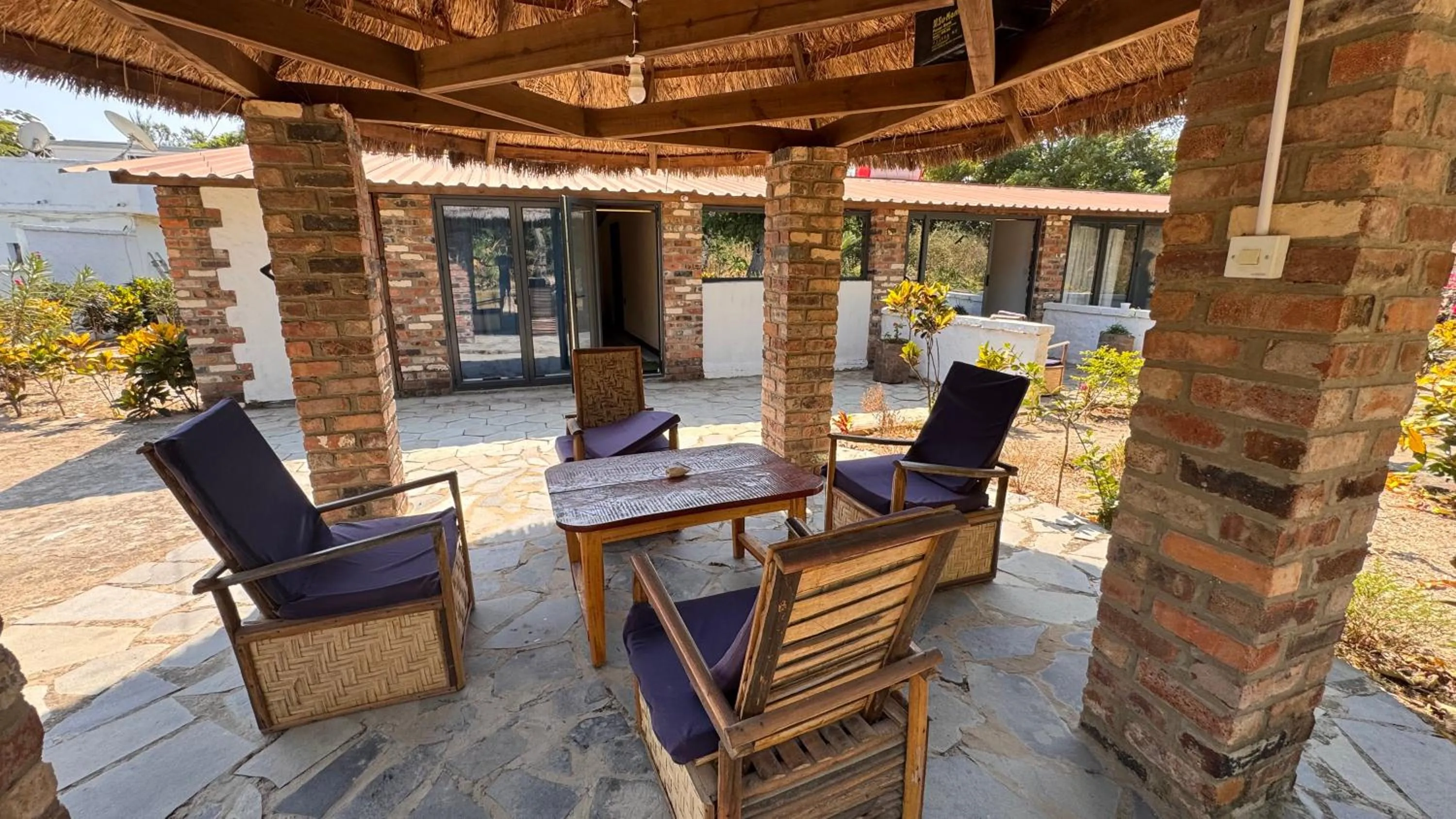 Seating area in Footsteps Eco-Lodge