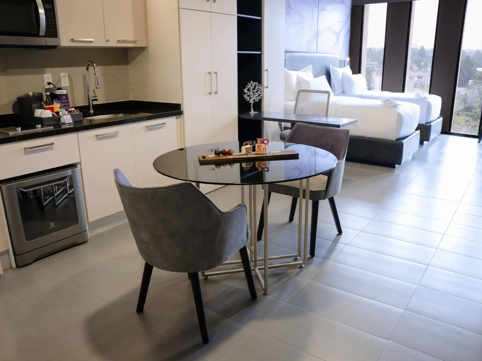 Dining area, Bed in HS HOTSSON CDMX Condesa Sur