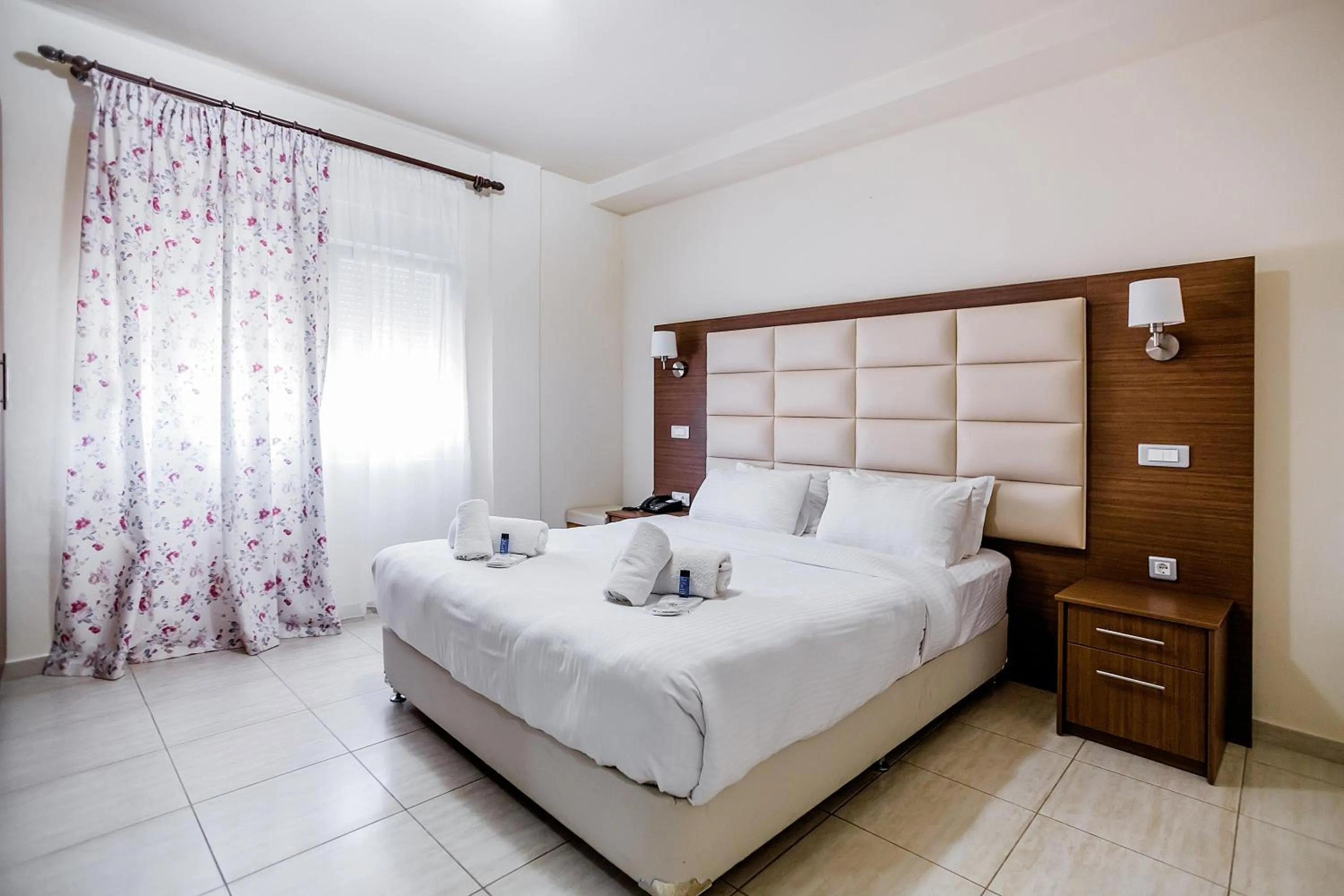 Bed in Thalassa Apart Hotel